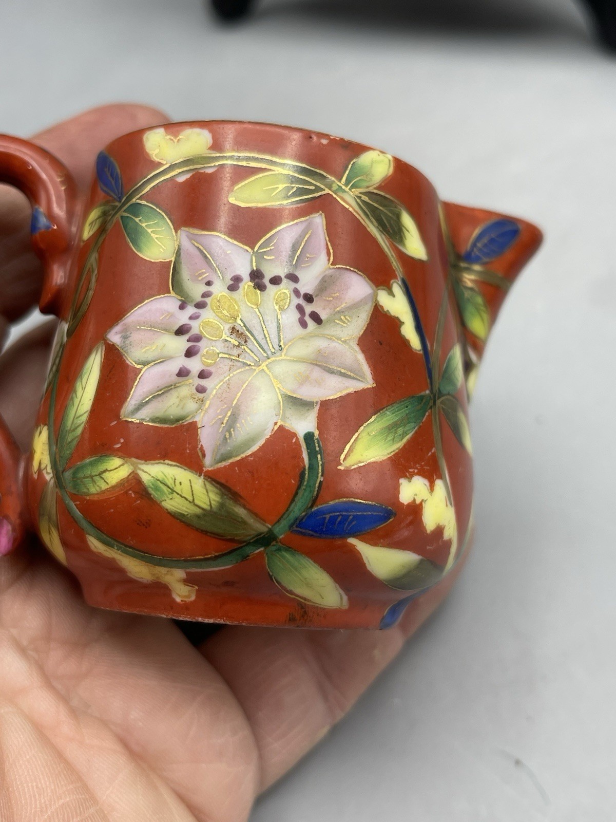 Royal Vienna Chinoiserie Creamer And Saucer Ackermann Fritze