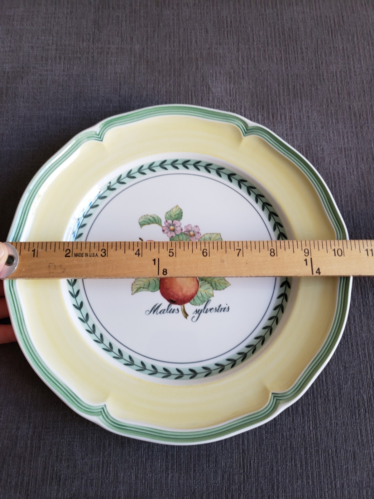 Set Of 4 Villeroy & Boch FRENCH GARDEN Valence Orange Dinner 10 3/8″ EXCELLENT!
