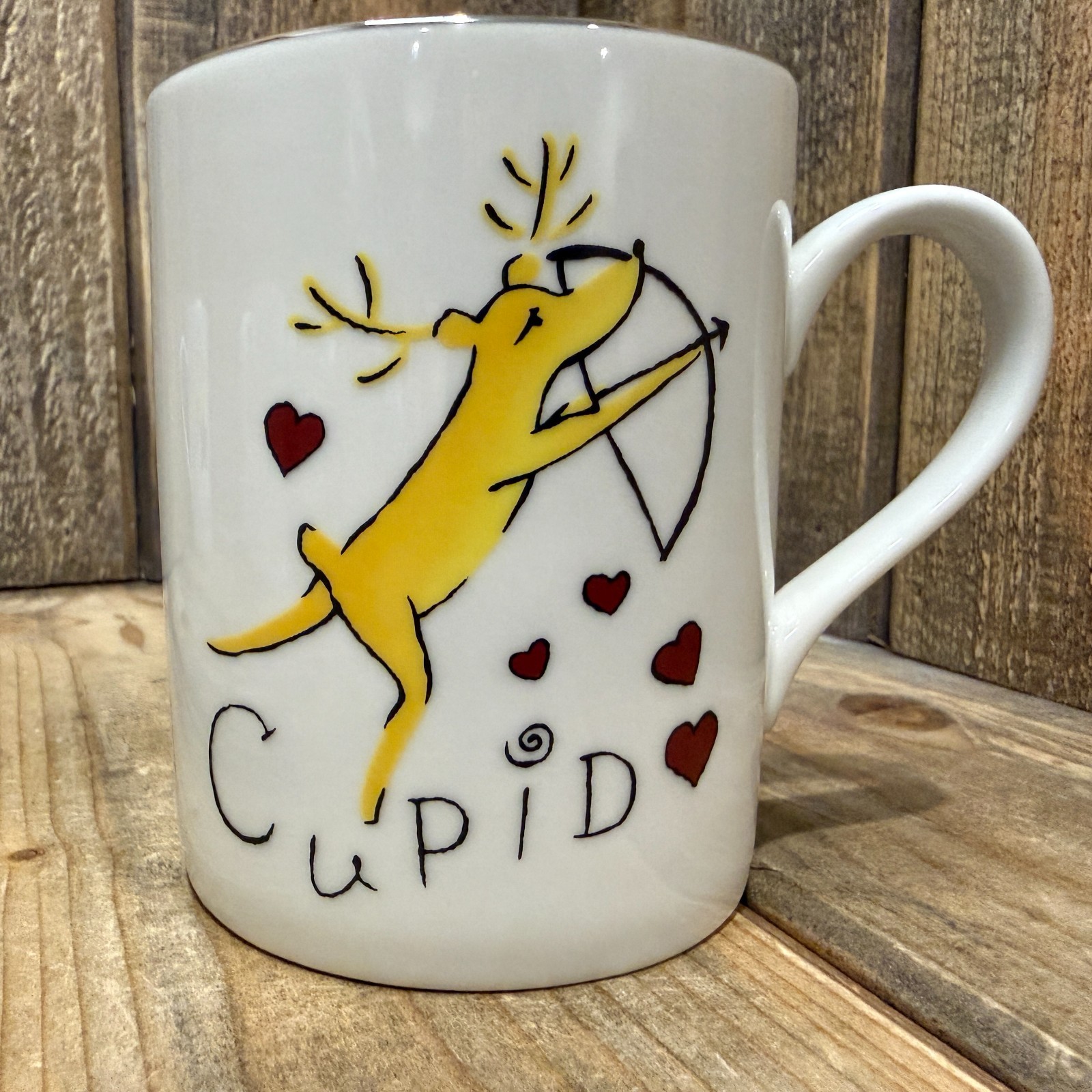 POTTERY BARN VINTAGE REINDEER MUGS – MIXED FULL SET OF 8 ~ HOLIDAY CHRISTMAS