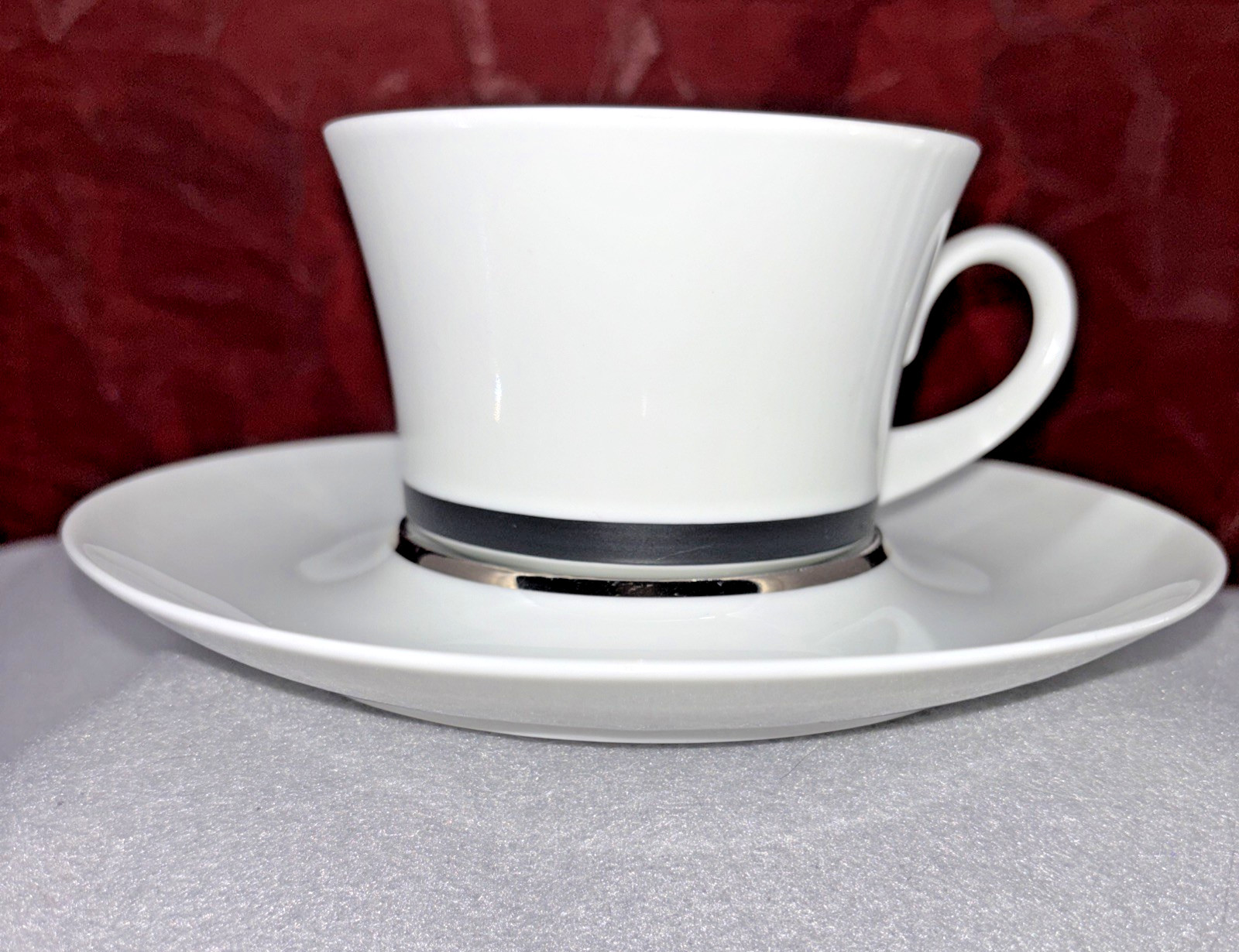Block Bidasoa “España Platino” Coffee And Dessert Set 15pc Vintage MCM Spain EUC