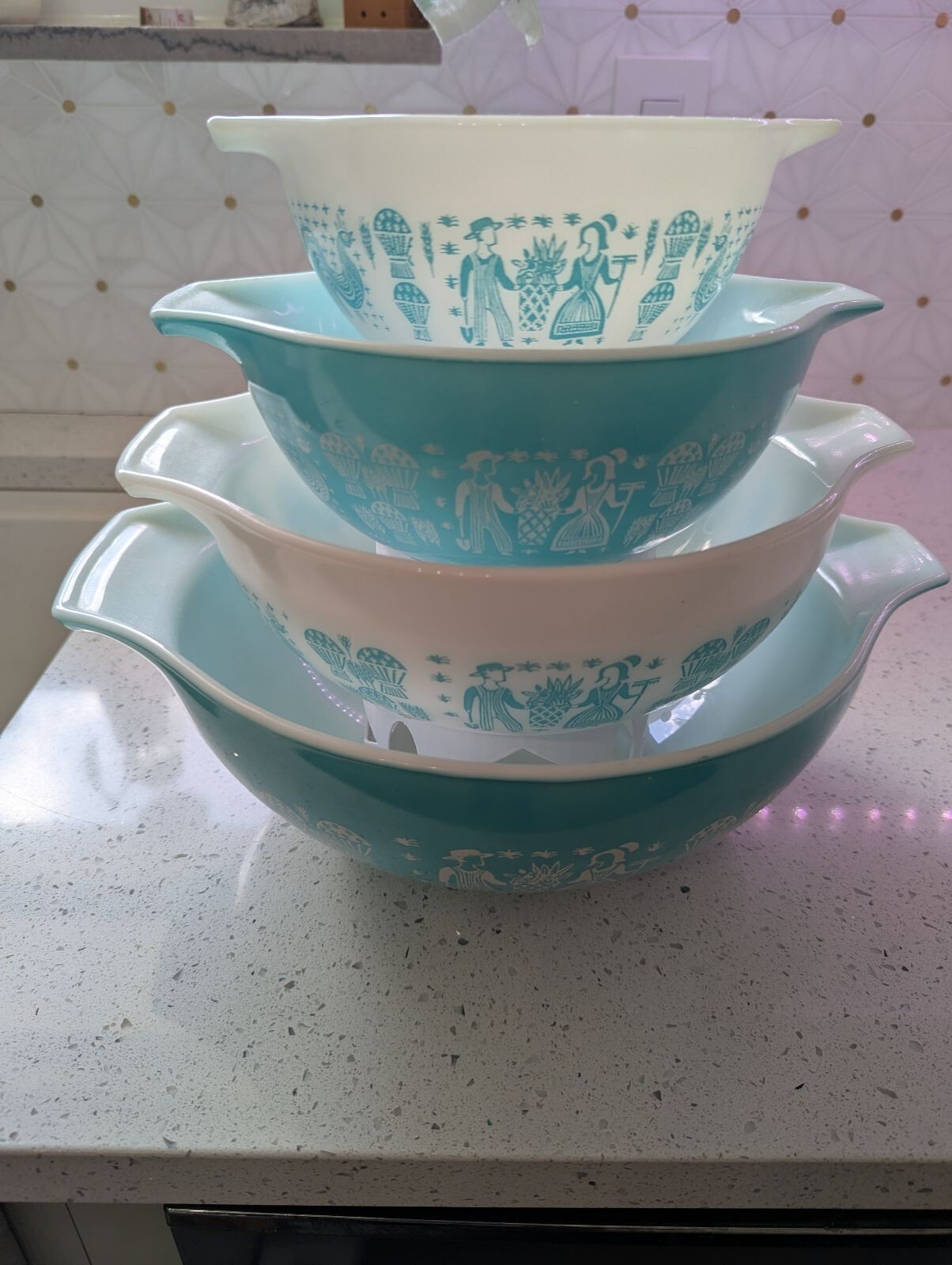 Set of 3 Pyrex Mixing Cinderella Bowl Display Stands 3D Printed STANDS ONLY