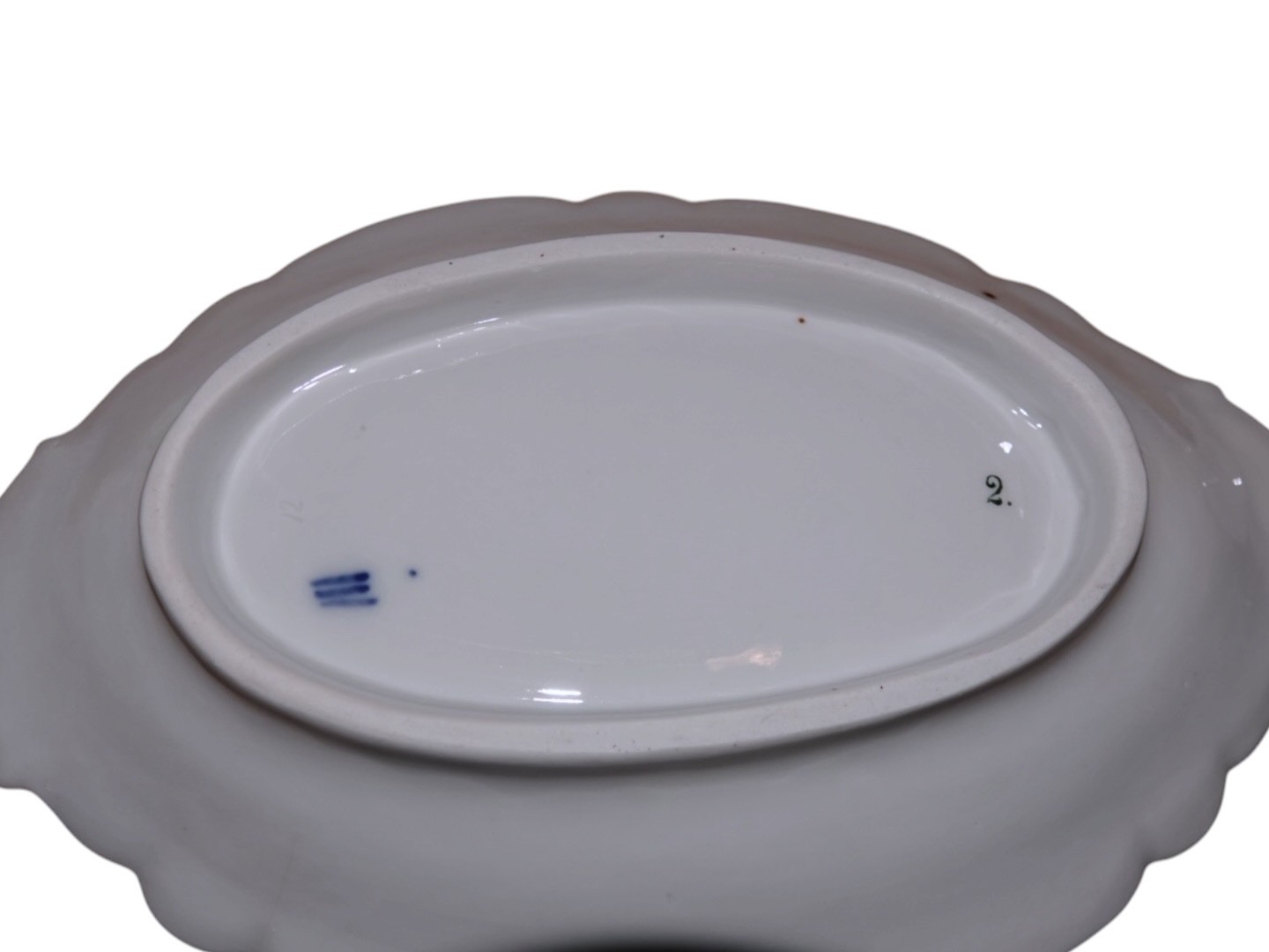 Royal Copenhagen, rare and large Rokoko gravy boat from 1800-1820