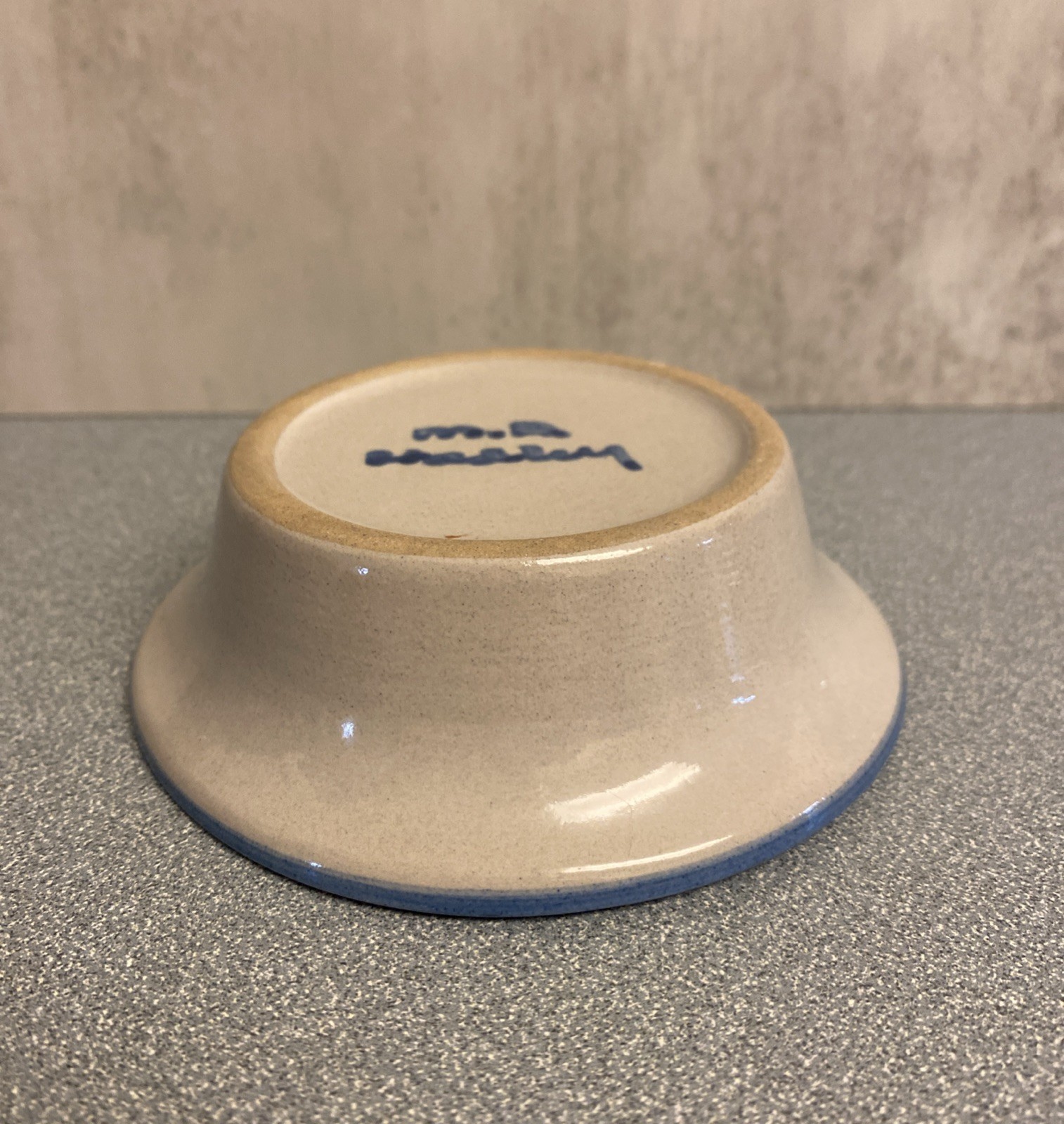 M A HADLEY ART POTTERY HOUSE RAMEKIN SMALL TRINKET BOWL 4.5″ DISH HANDMADE