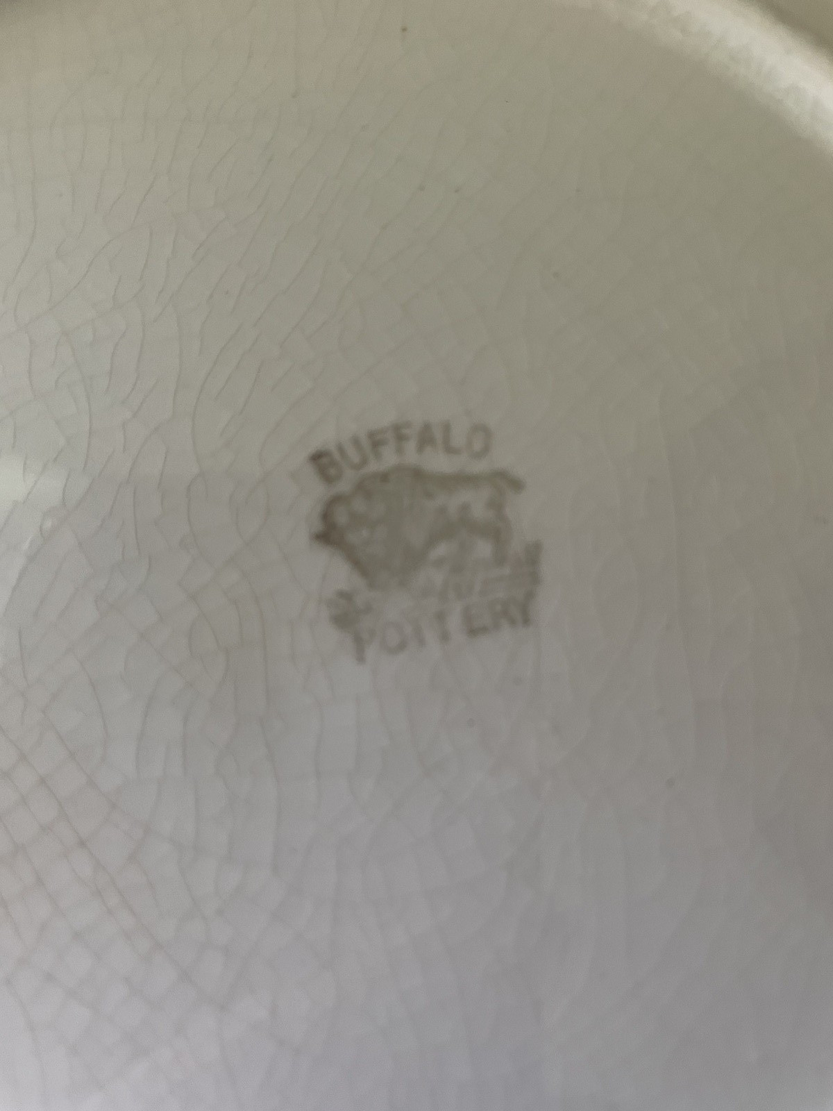 Antique Buffalo Pottery Floral Plate circa 1905-20 Excellent Condition HTF!!