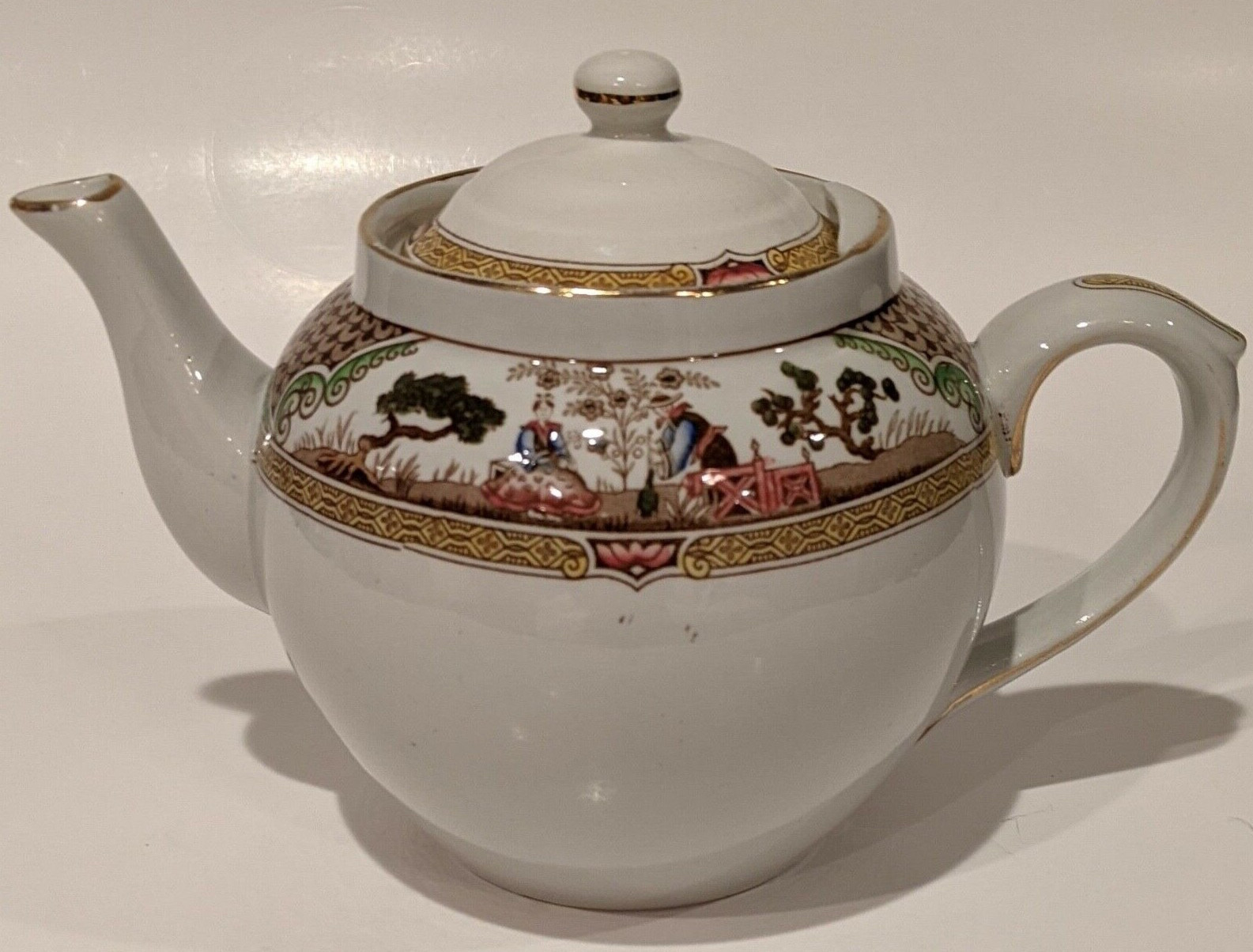 Vintage/Antique 1920’s Adderley’s Nankin Teapot, Tea Pot Porcelain, Signed 32 oz