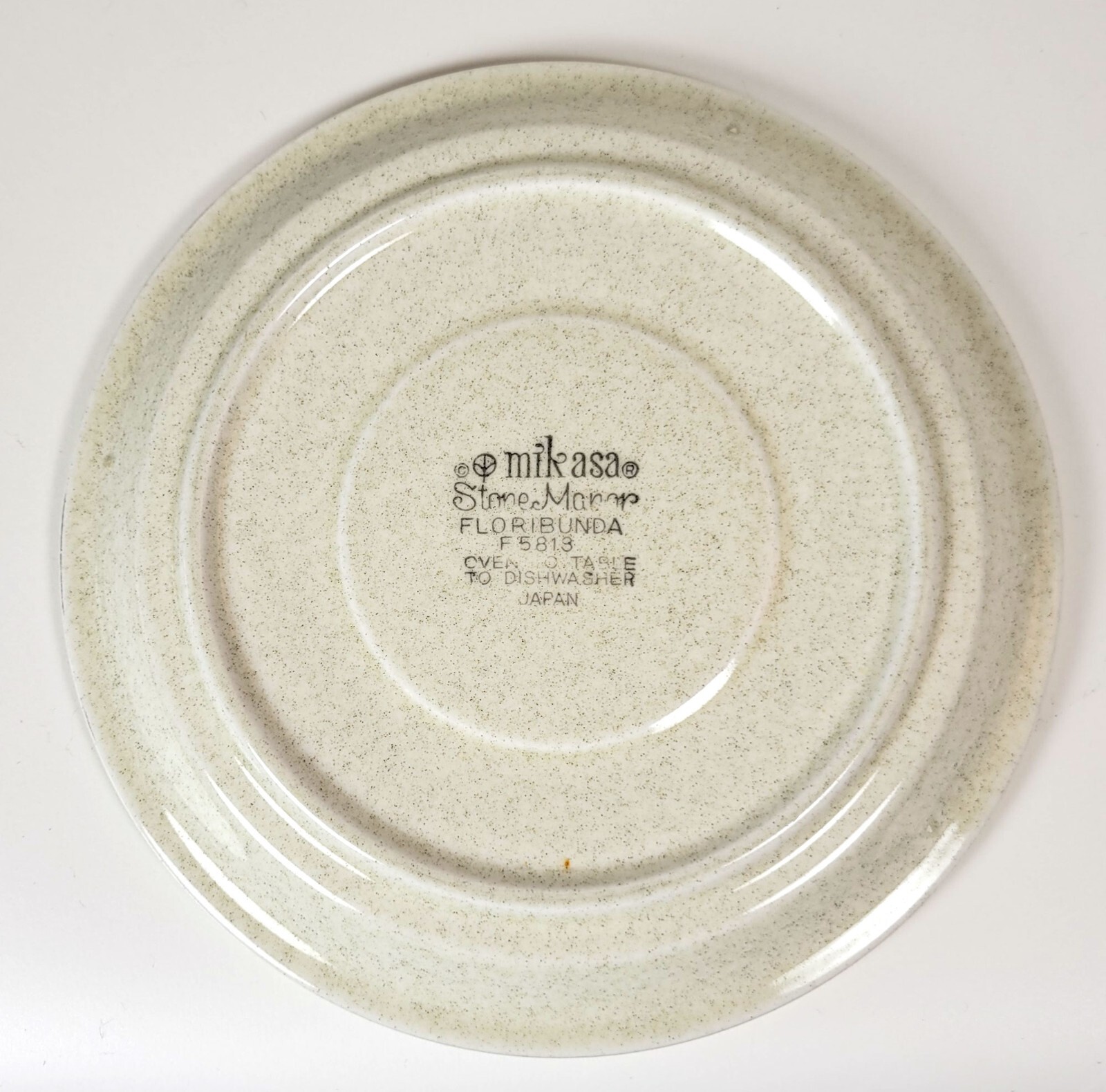 2 Vintage Mikasa Stone Manor Floribunda 6-1/2″ Saucer F5813 Very Good
