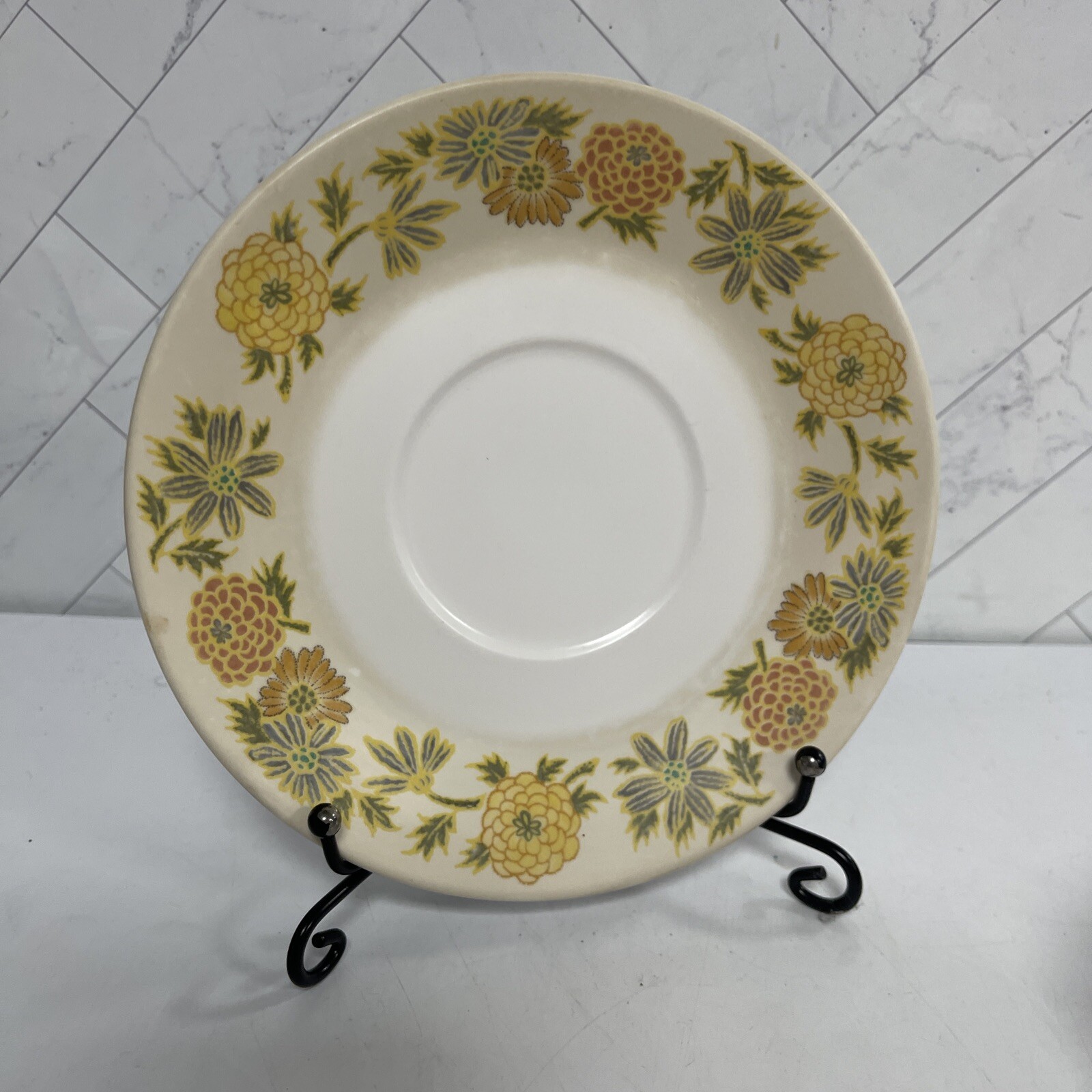 Noritake Progression China Sunny Side Saucer Plate and Tea Cup Set #9003