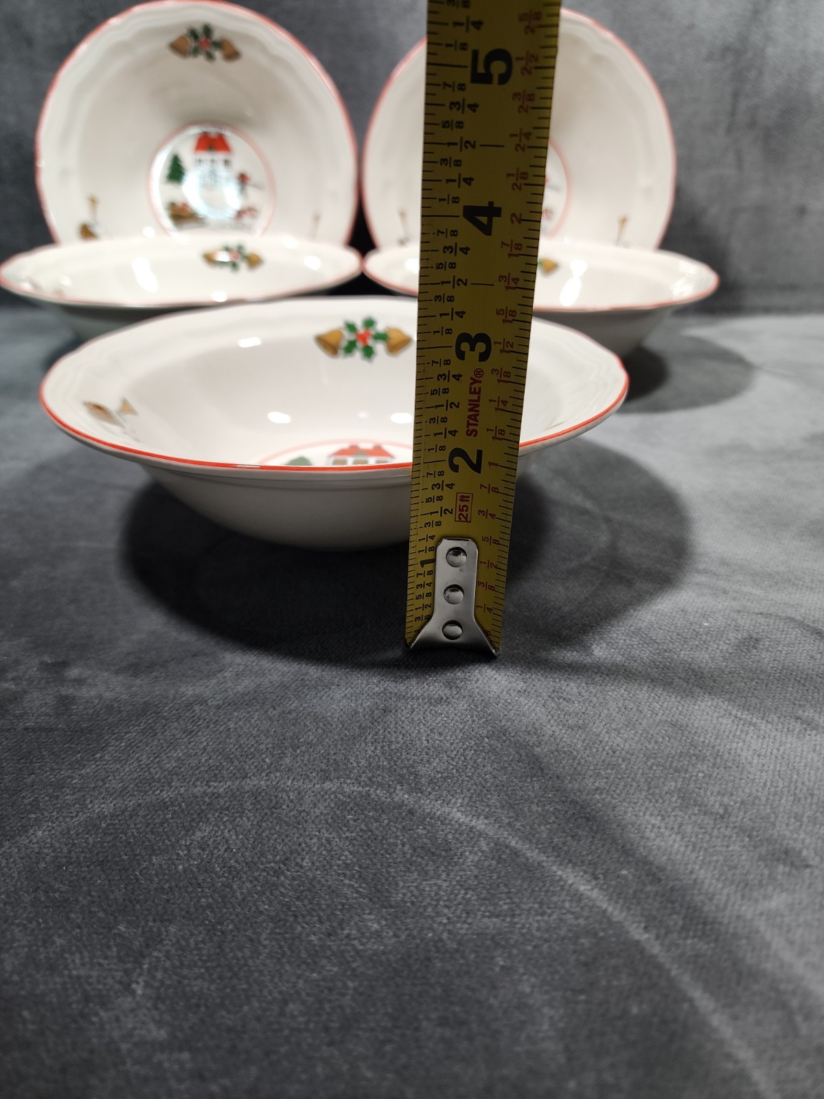 Vtg Jamestown China Action THE JOY OF CHRISTMAS Dinner Plates/Bowls/Cups/15 pcs