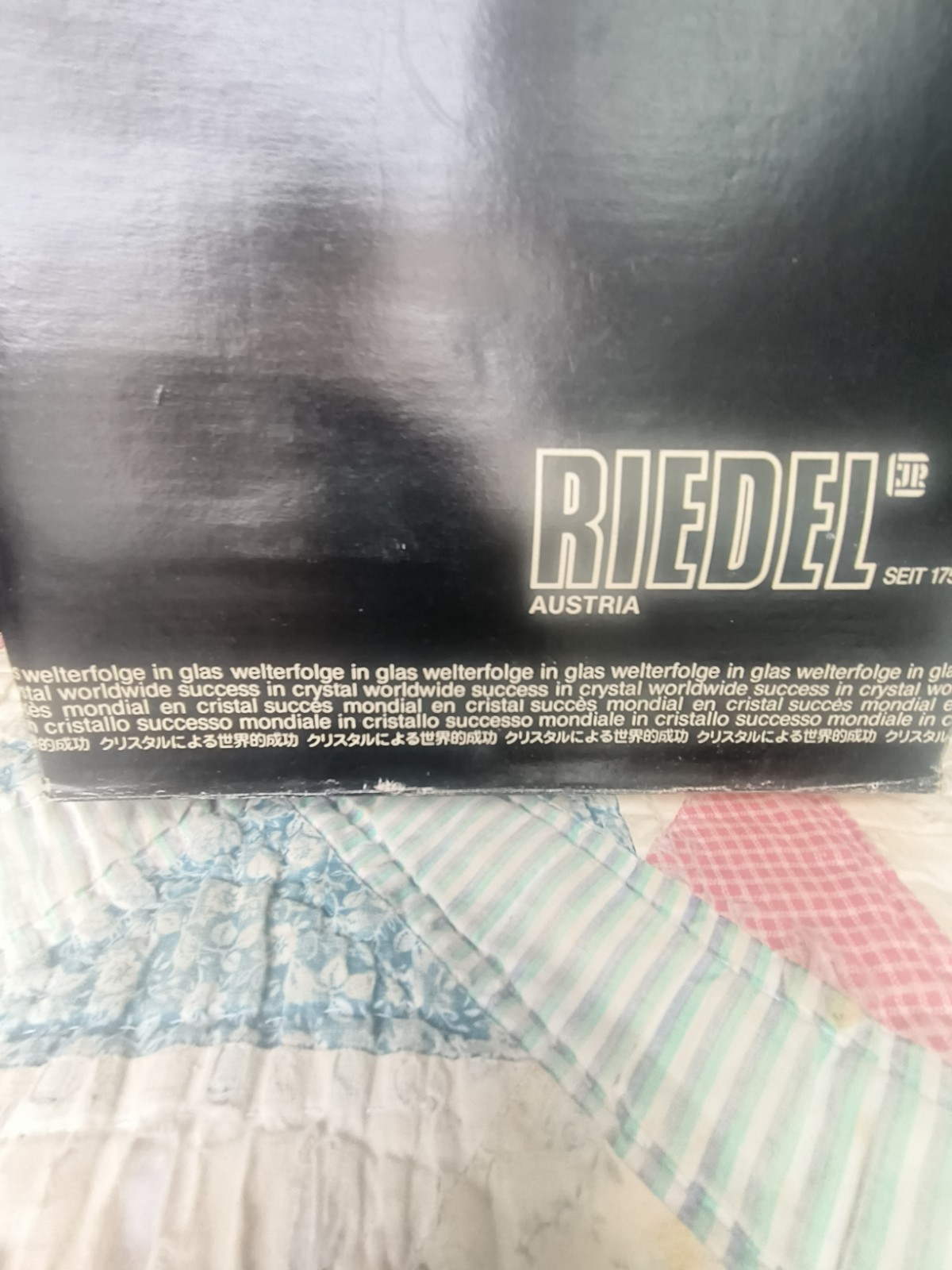 Riedel Austri lead crystal bowl New in Box 6.5 diameter