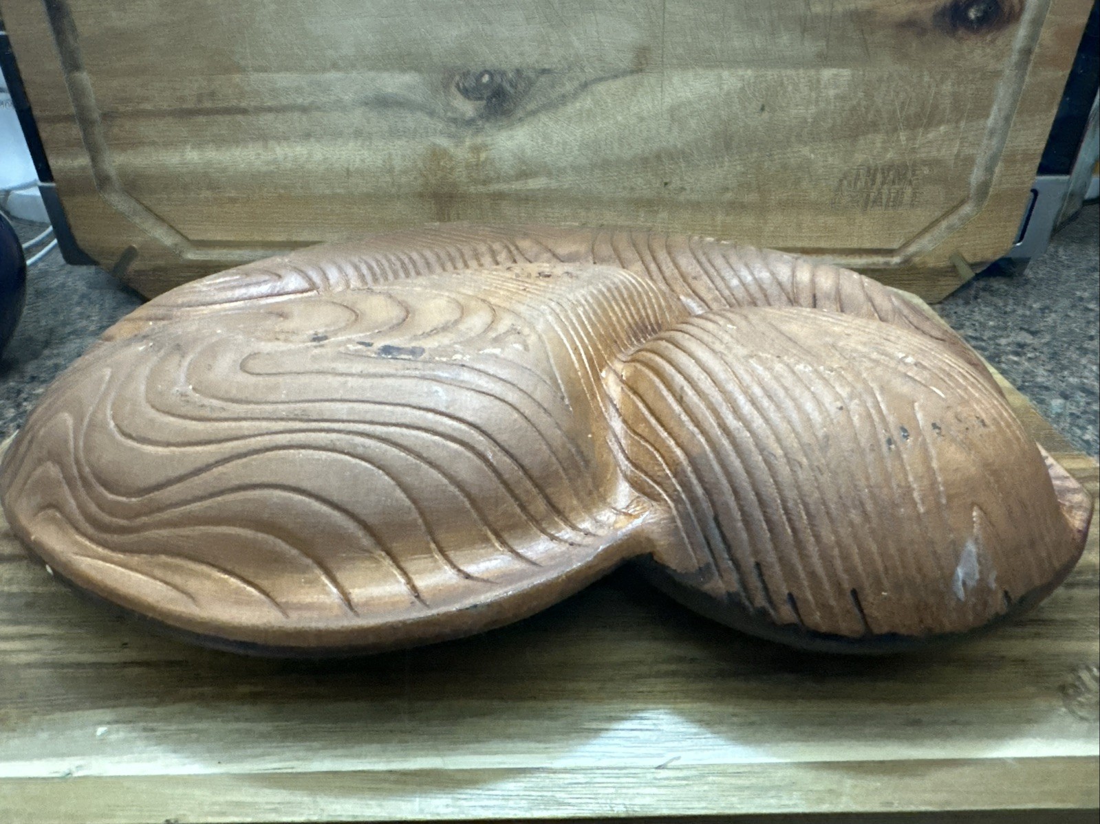 Vintage California Pottery #602 Sequoia Ware Yellow Green Drip Glaze Leaf Dish