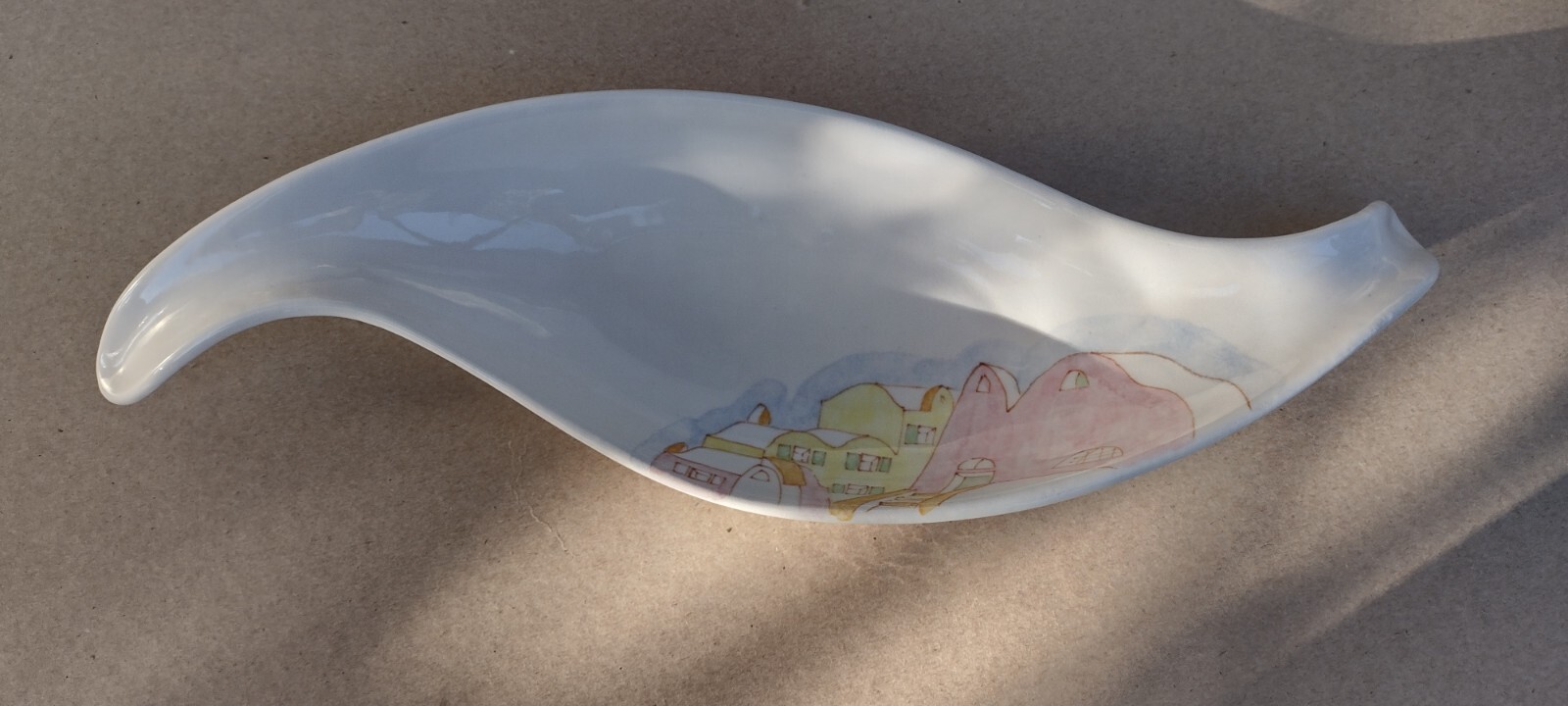 Ernestine Salerno, ITALY free form serving bowl / dish 1954