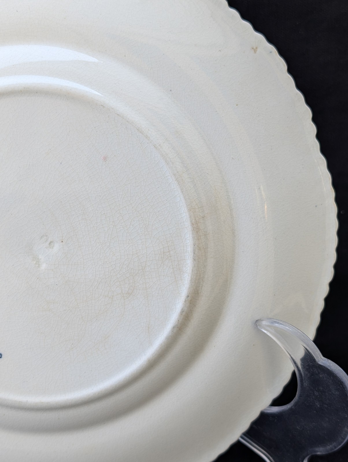 RARE ANTIQUE BISHOP STONIER RABBIT PLATE TRANSFERWARE LINCOLN BISTO ENGLAND 1895