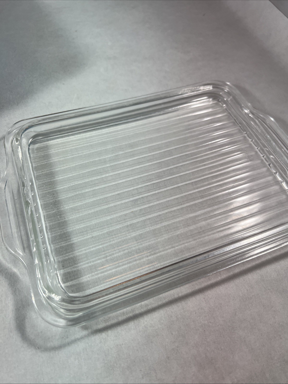 PYREX Snowflake Blue Garland 503 Dish 1 1/2 Qt Ribbed Glass Lid + 1 1/2 pt dish