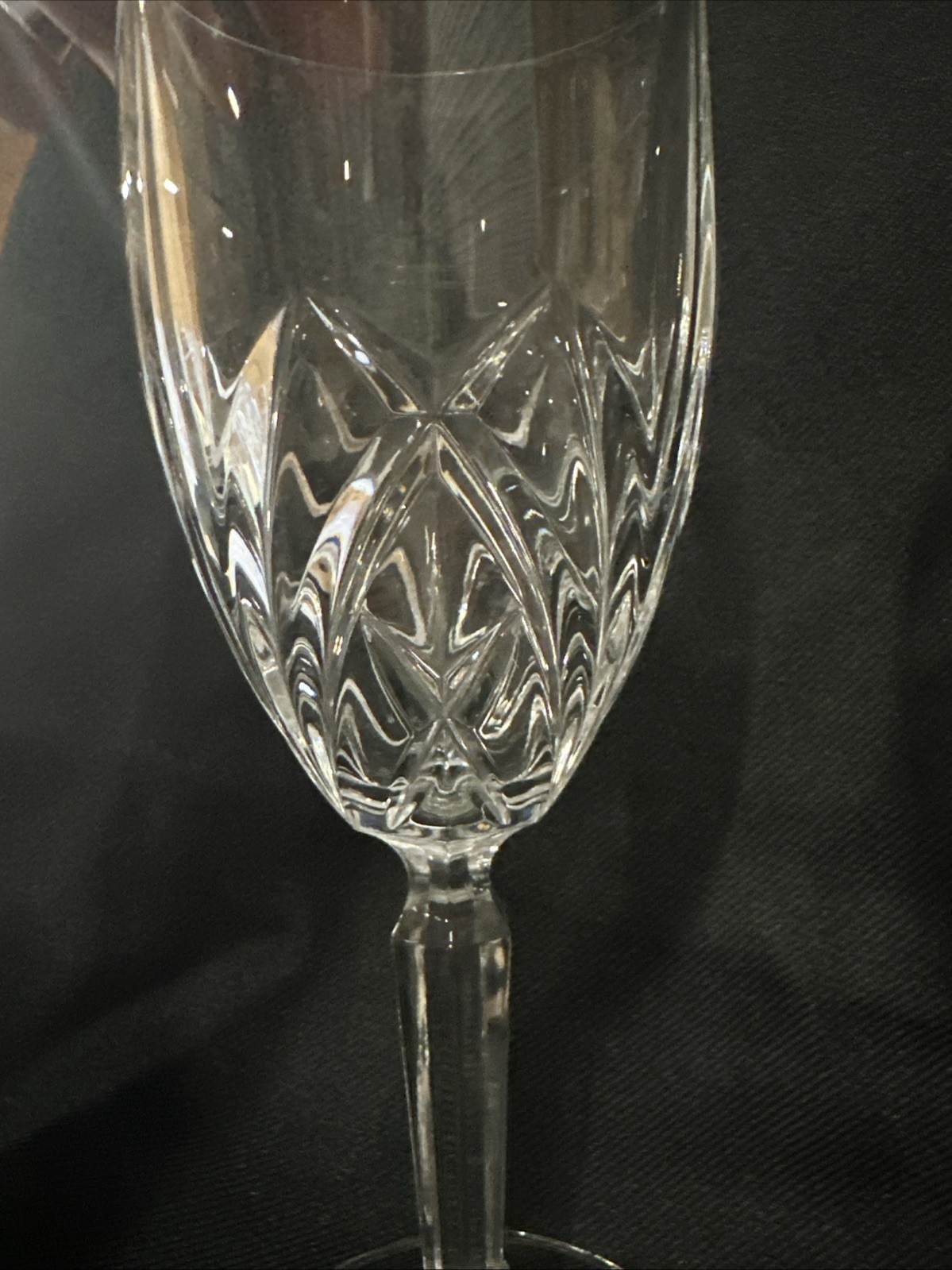 Waterford Marquis Brookside 7 7/8” 8 oz Wine Goblet Glass Water Wedding Set 2