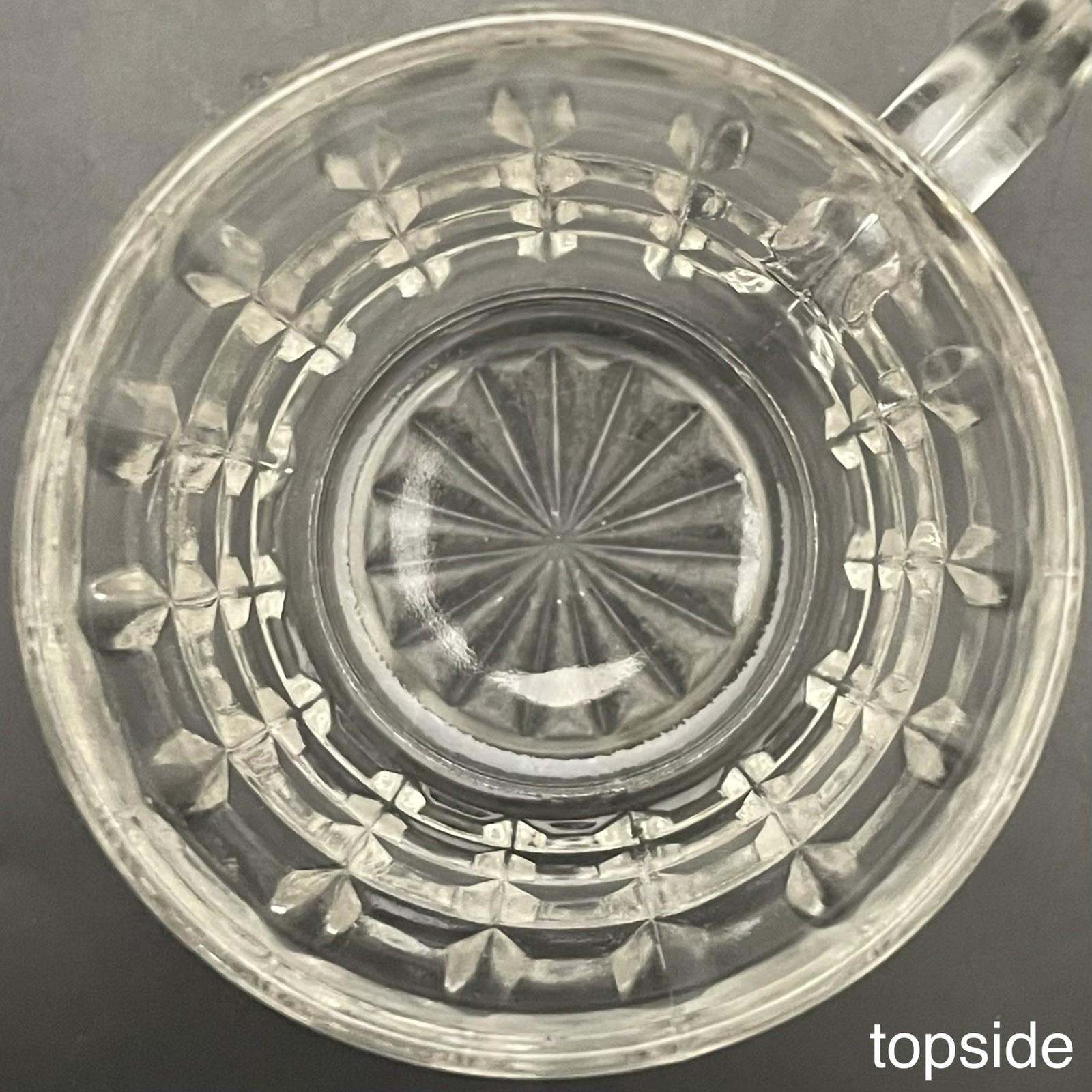 Tiffin Square Diamonds Beveled Block Waffle 25pc Glass Punch Bowl Set c1950s USA