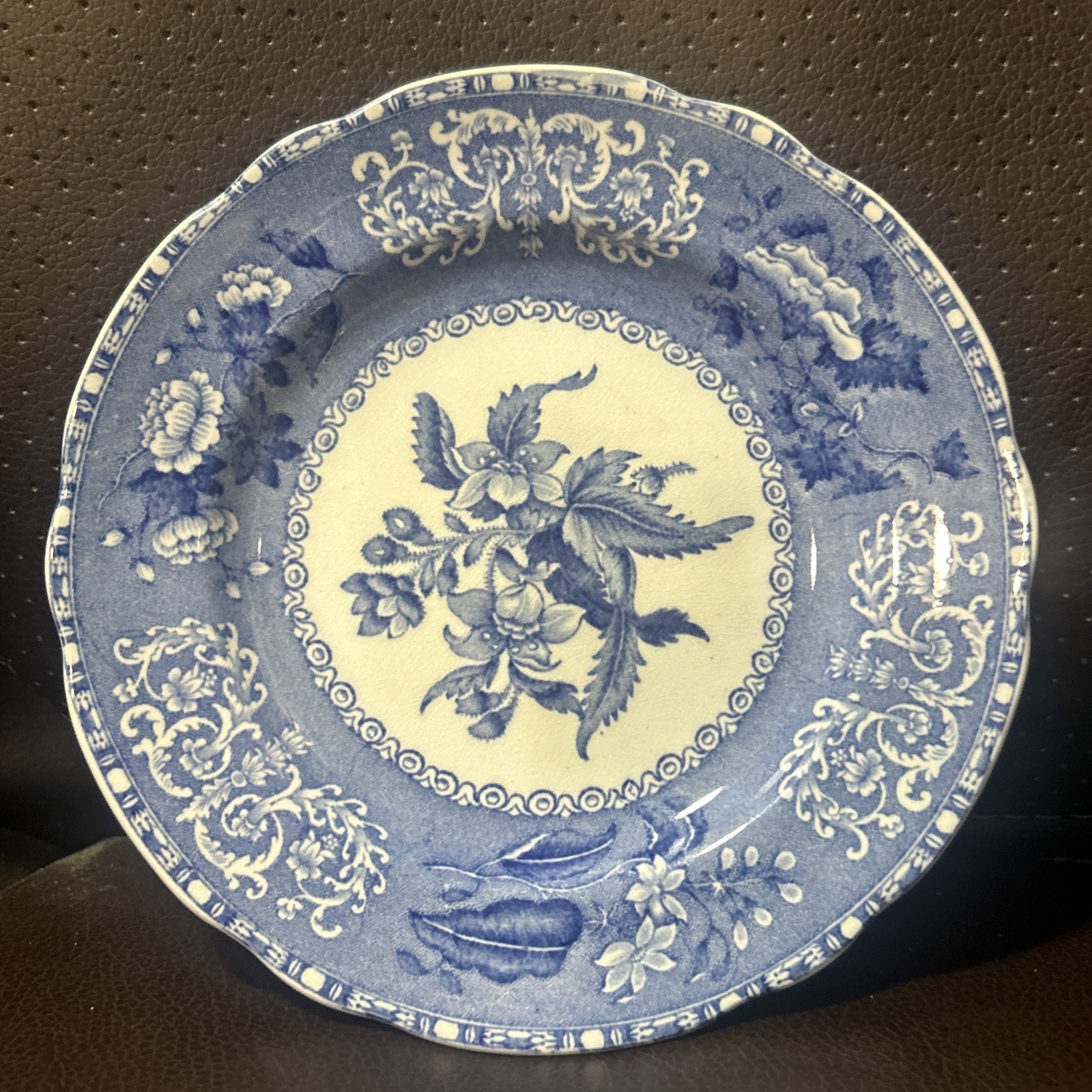 Vintage Copeland Spode Blue Camilla 6 1/4″ Bread and Butter Plates Set Of 6 +1