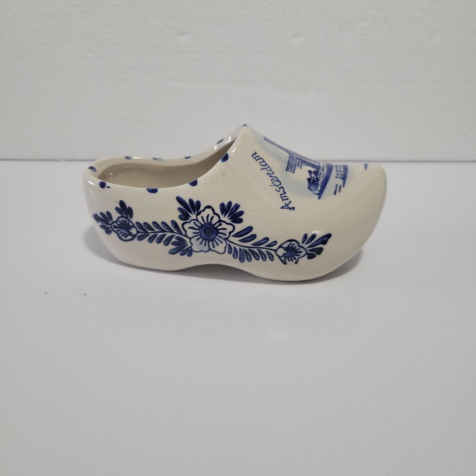 Delf Blue Holland Ceramic Amsterdam Dutch Clog Shoe Home Decor
