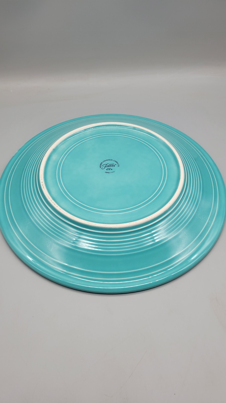Fiesta Turquoise 12″ Chop Plate Round Serving Platter Lead Free