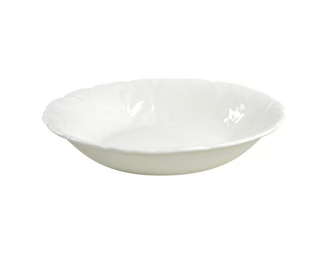 Wedgewood Countryware White Bone China porcelain Cabbage 4 Desert bowls 6 1/4″