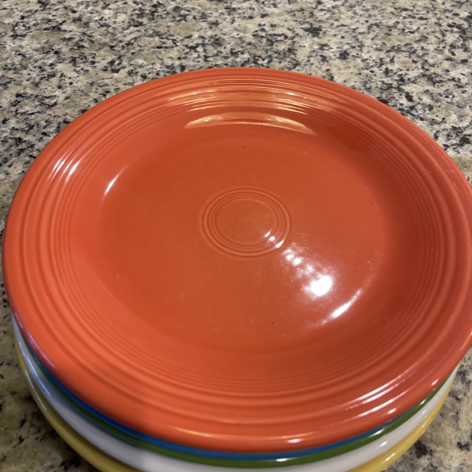 (8) Classic Fiesta Ware 10.5″ Mixed Colors Dinner Plates USA