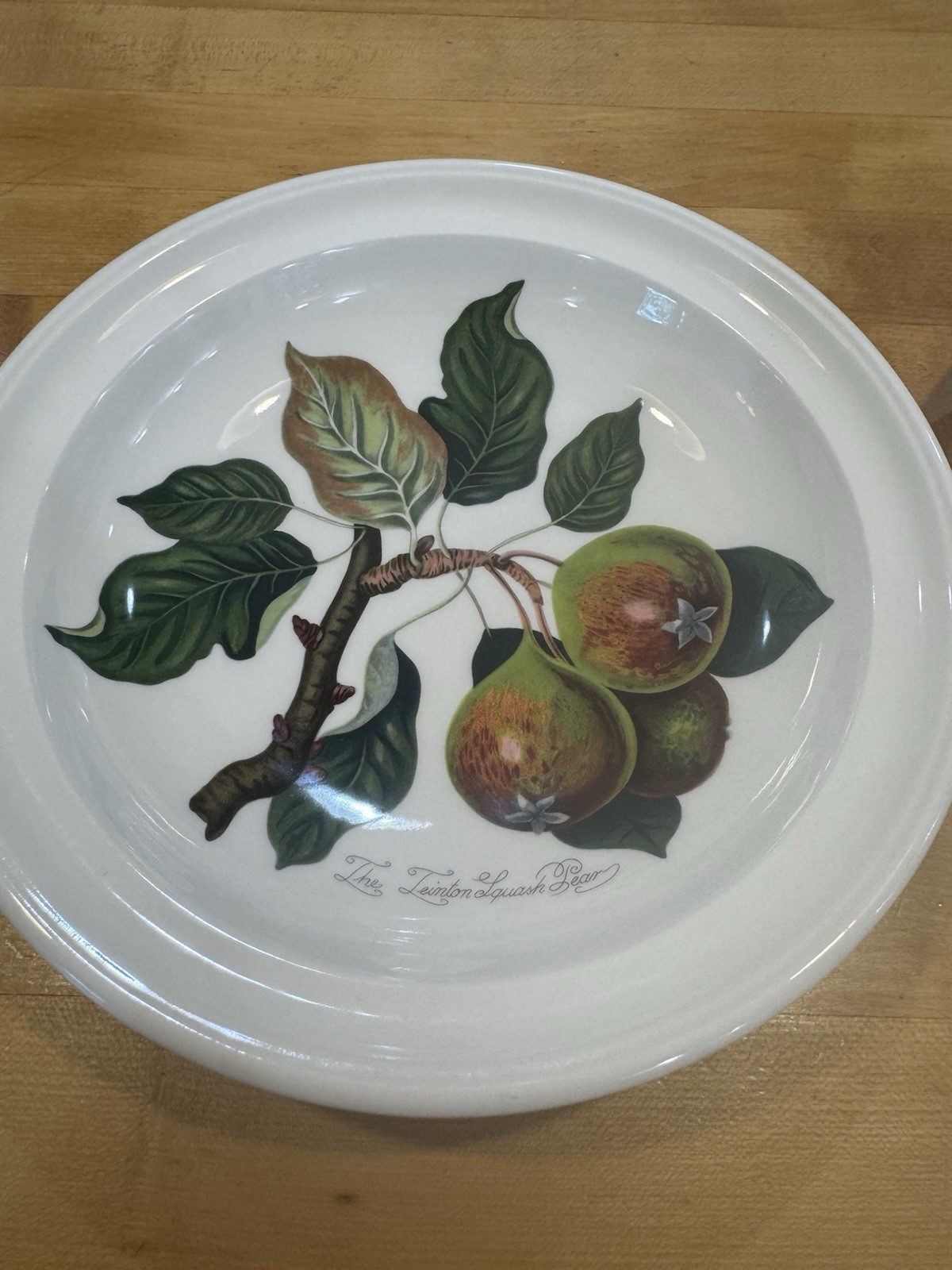 Set of 2 Portmeirion Pomona 8.5” Rimmed Soup / Pasta Bowls Royal George & Pear