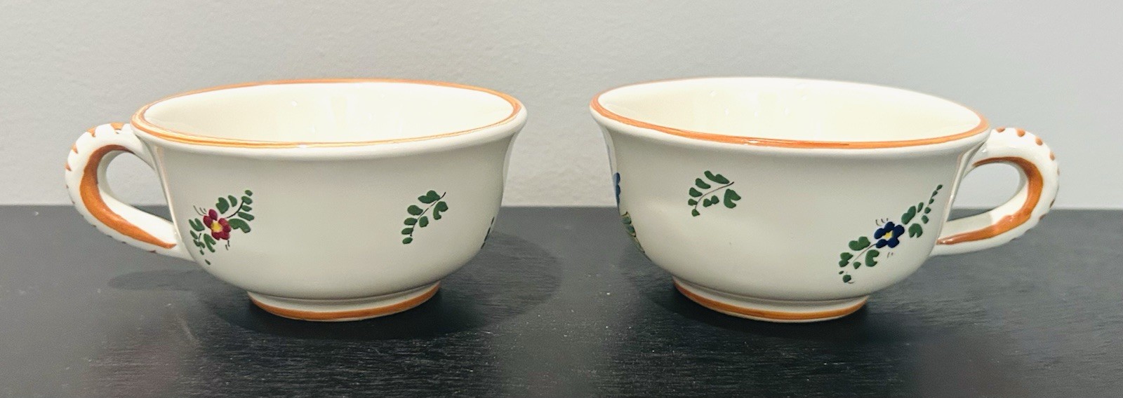 (2) Bird Of Paradise By Gialletti Pimpinelli Plat Du Jour Cup/Saucer ITALY