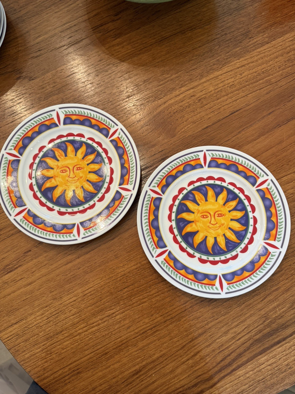 4 Gibson Sun Salad/Dessert Plate 7.5 Inches VTG 90’s Celestial EUC