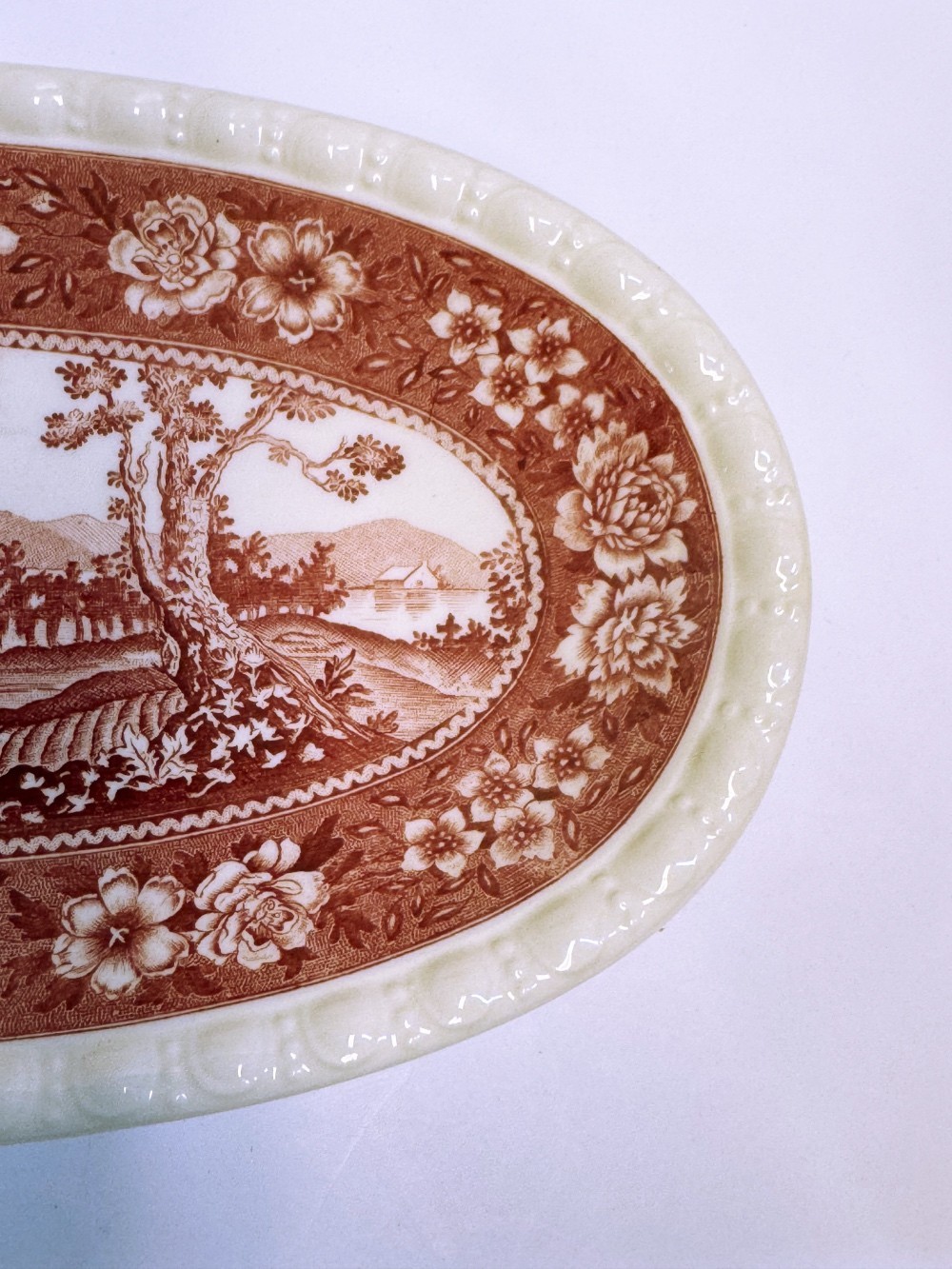 VILLEROY & BOCH RUSTICANA OVAL RELISH DISH 4″ X 8″ IN VERY GOOD CONDITION