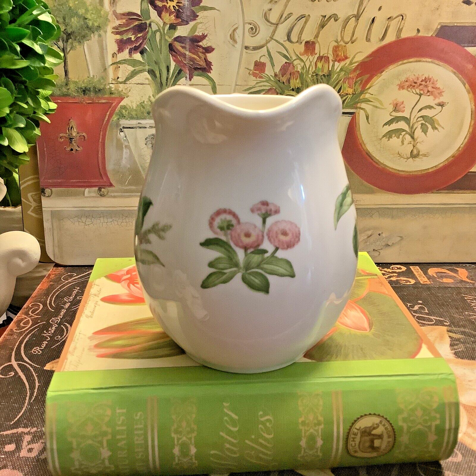 Noritake~”CASUAL GOURMET”~4”H Creamer~Gourmet Garden/7940-12~Discontinued~