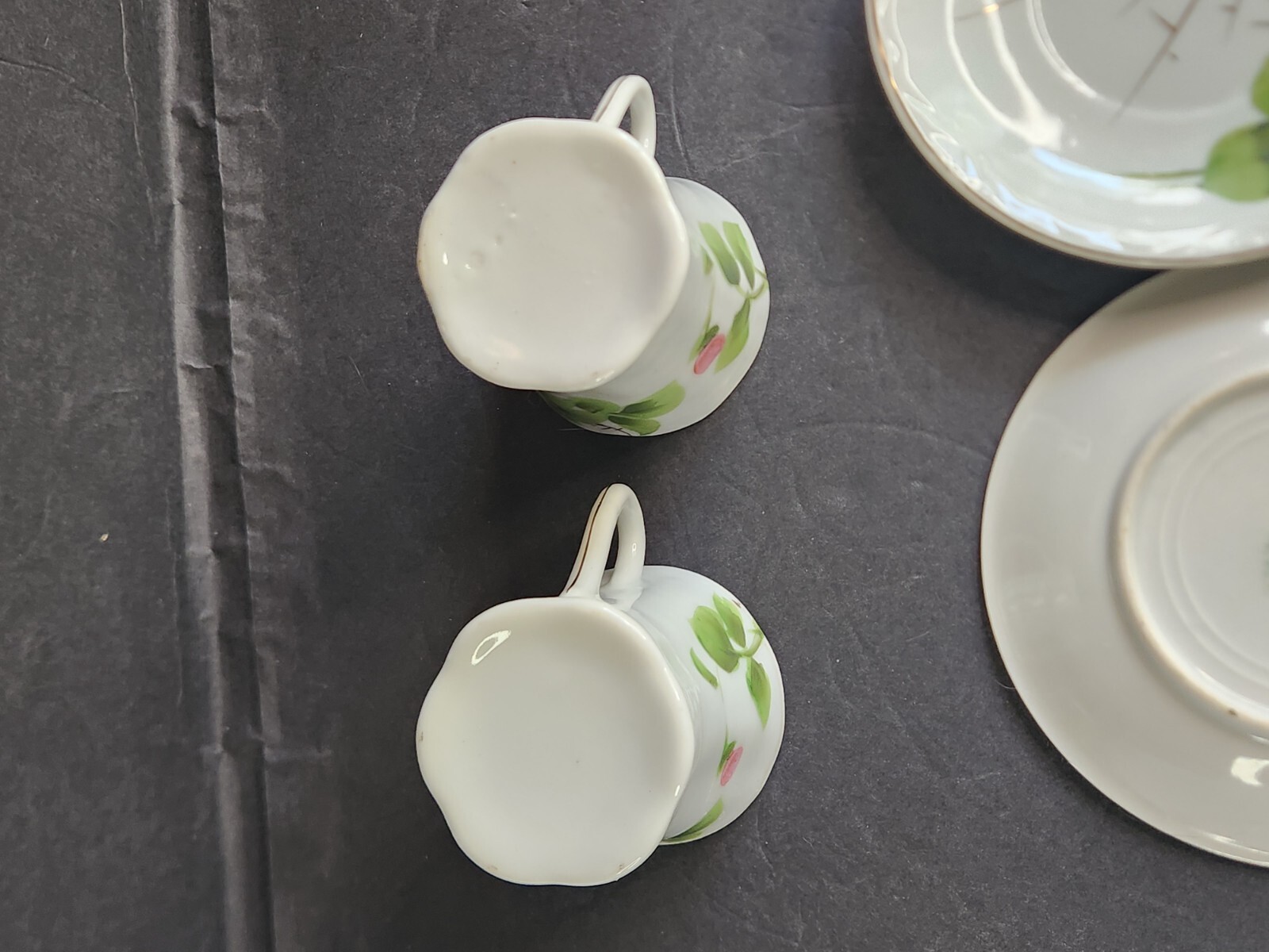 Vintage Floral Teacup Demitasse Cup Japan 3inches