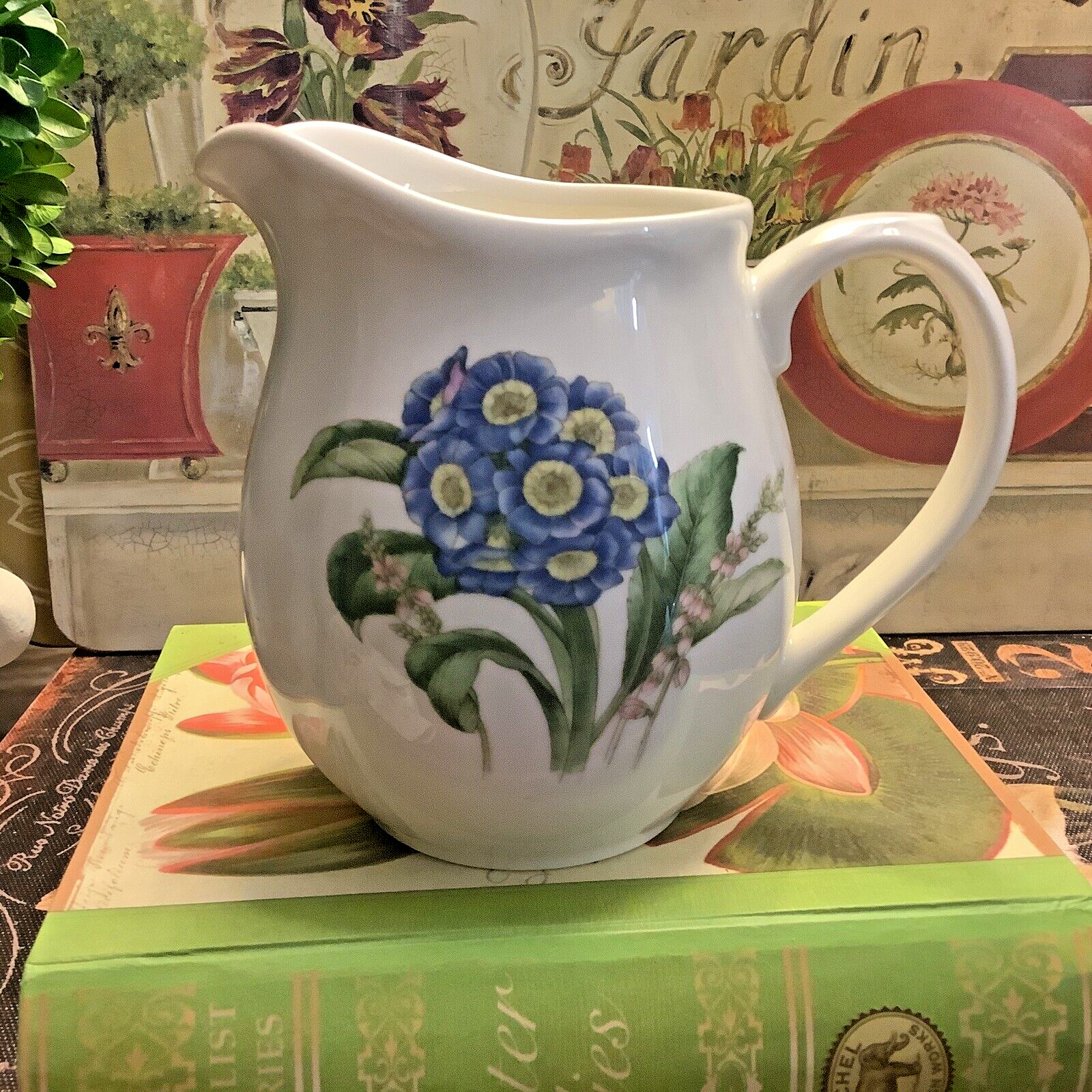Noritake~”CASUAL GOURMET”~4”H Creamer~Gourmet Garden/7940-12~Discontinued~