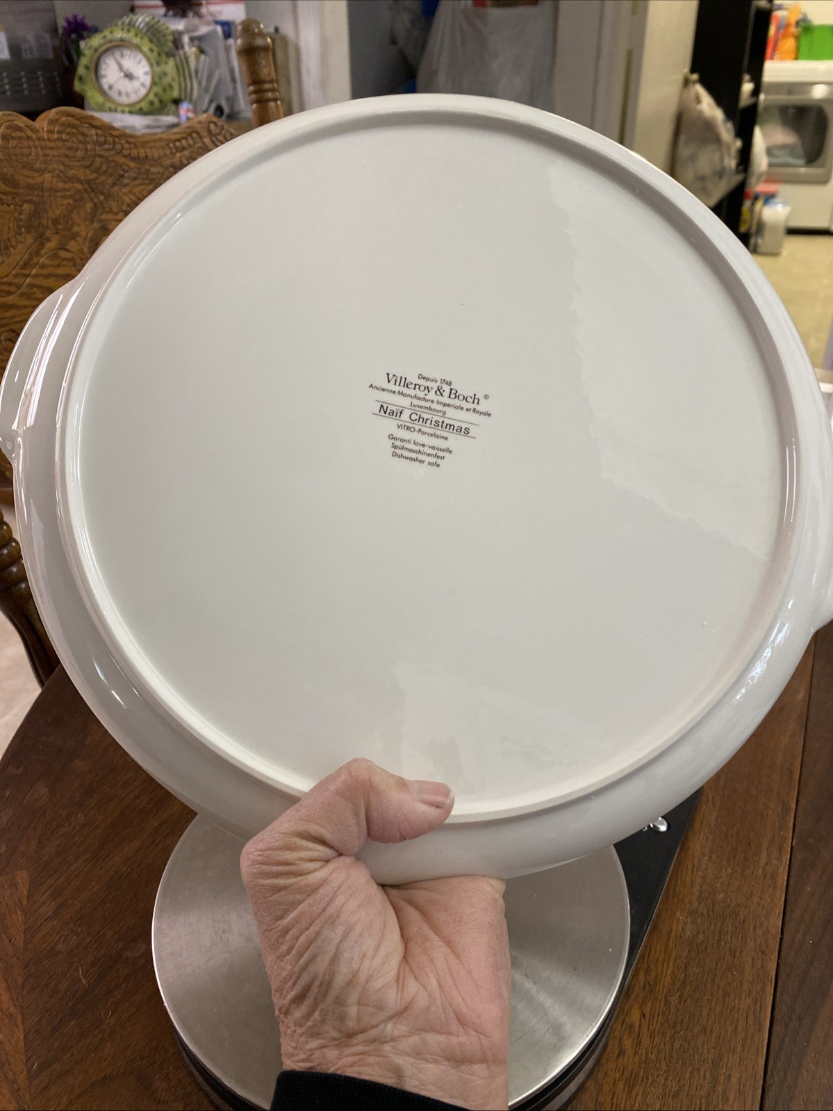 Excellent Villeroy & Boch Naif Christmas Serving Platter 12″ Laplau Round