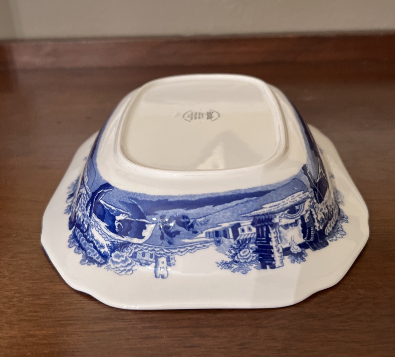 Spode Blue Italian Oval Serving Dish 9 x 6 1/2 inches