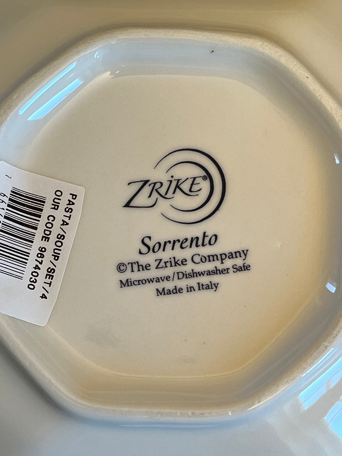 Zrike Sorrento Square Pasta Soup Bowls-set of 6
