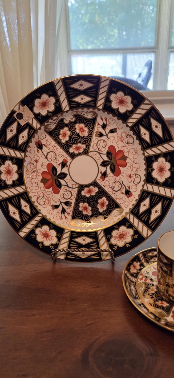 Royal Crown Derby Traditional Imari Handpainted Salad Plate Cup Saucer 3pcs