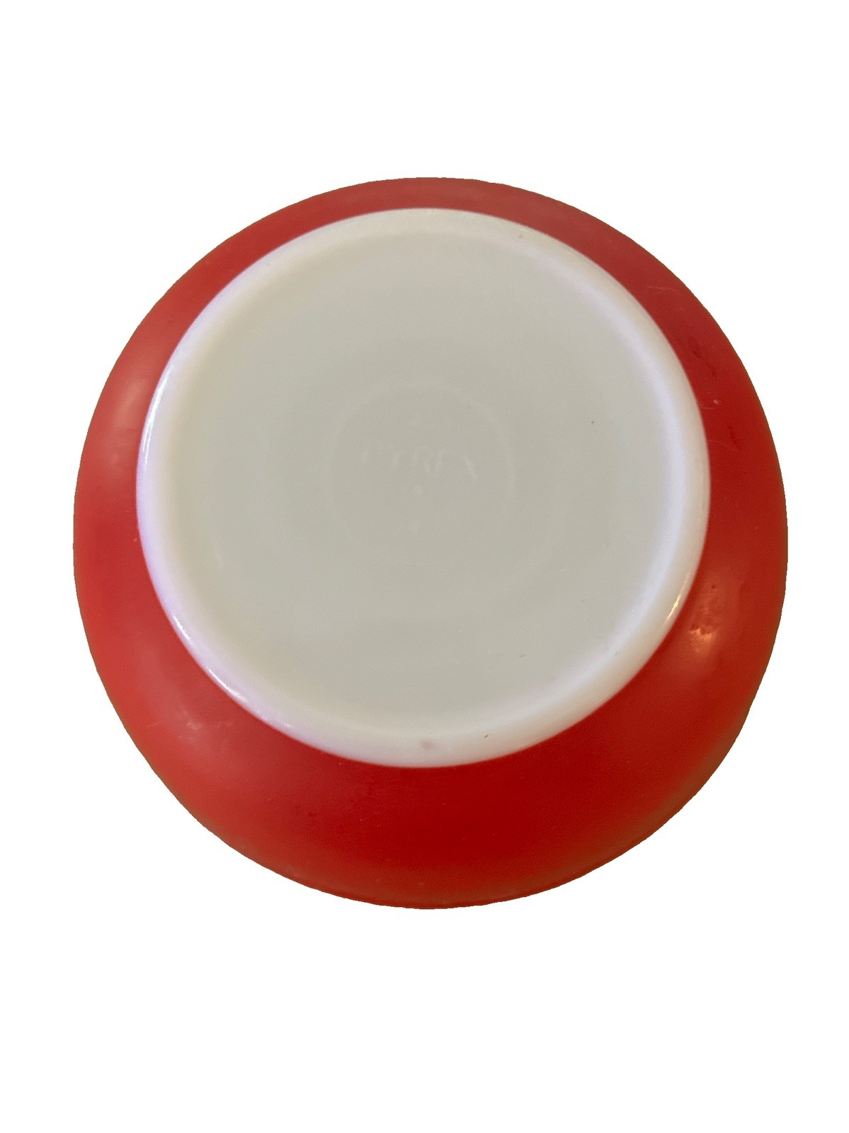 Vintage Pyrex No.402 Red 1 1/2 Quart Mixing Bowl Mid 1950’s-1960’s 7 1/8″x4 5/8″