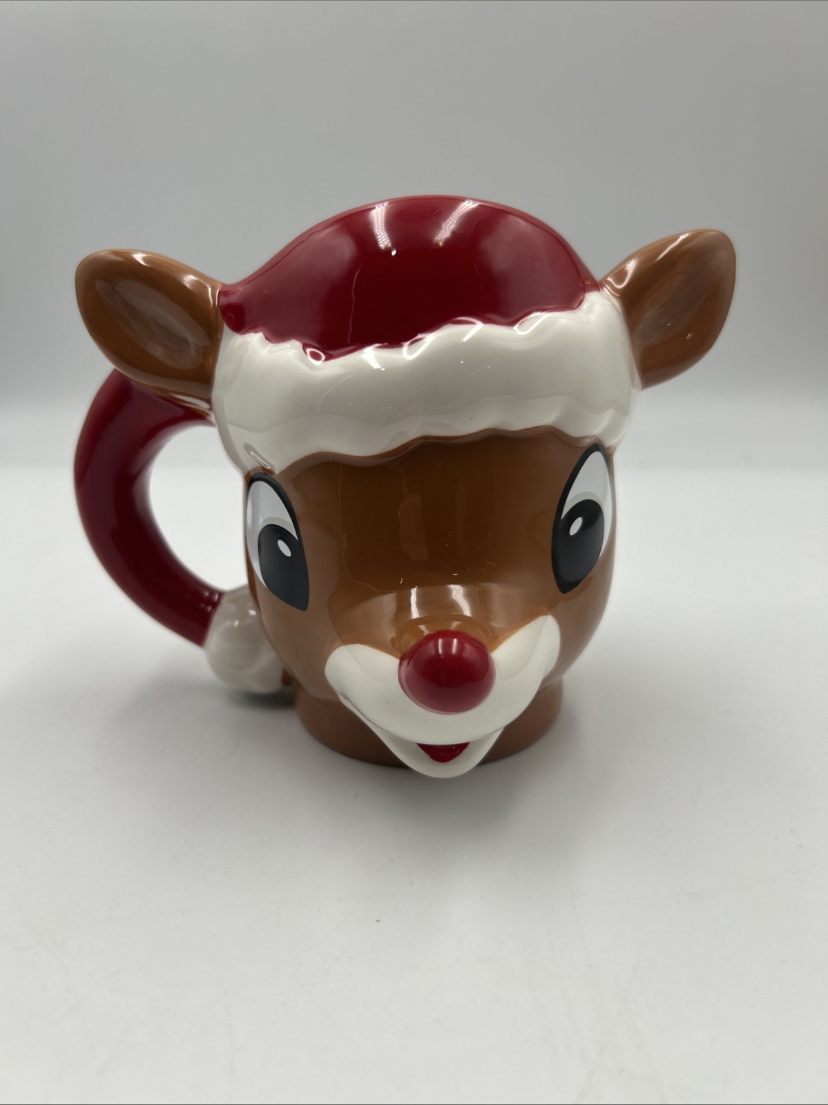 RUDOLPH the Red-Nosed Reindeer Christmas Holiday Figural Mug 5″ Bioworld