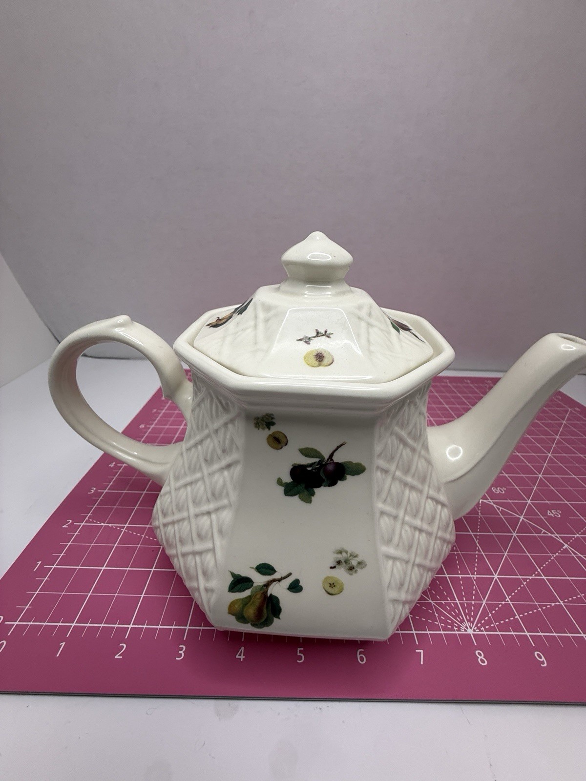 Churchill Teapot Fruit White