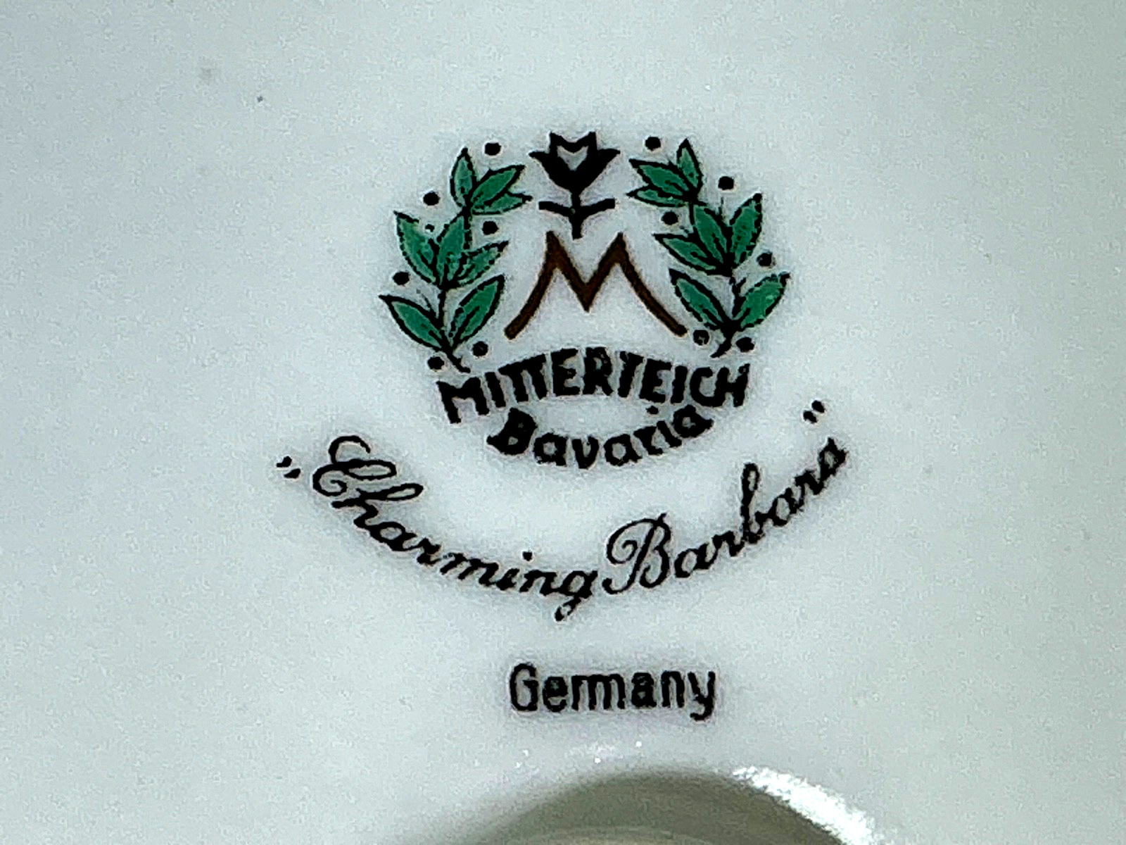 Mitterteich Charming Barbara 10 1/2” Set of 6 Dinner Plates 1949-1959 Germany
