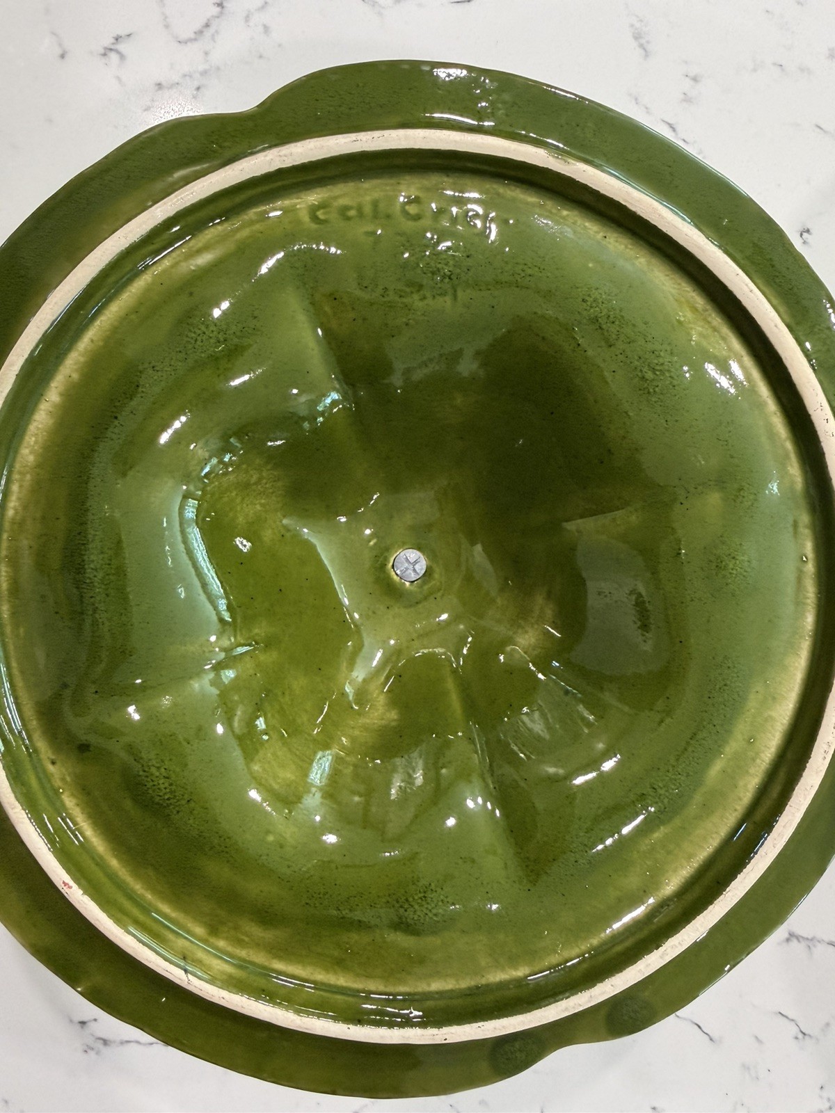 Vintage California Originals 732 Covered Bowl w/Lid Drip Glaze MCM Pottery USA