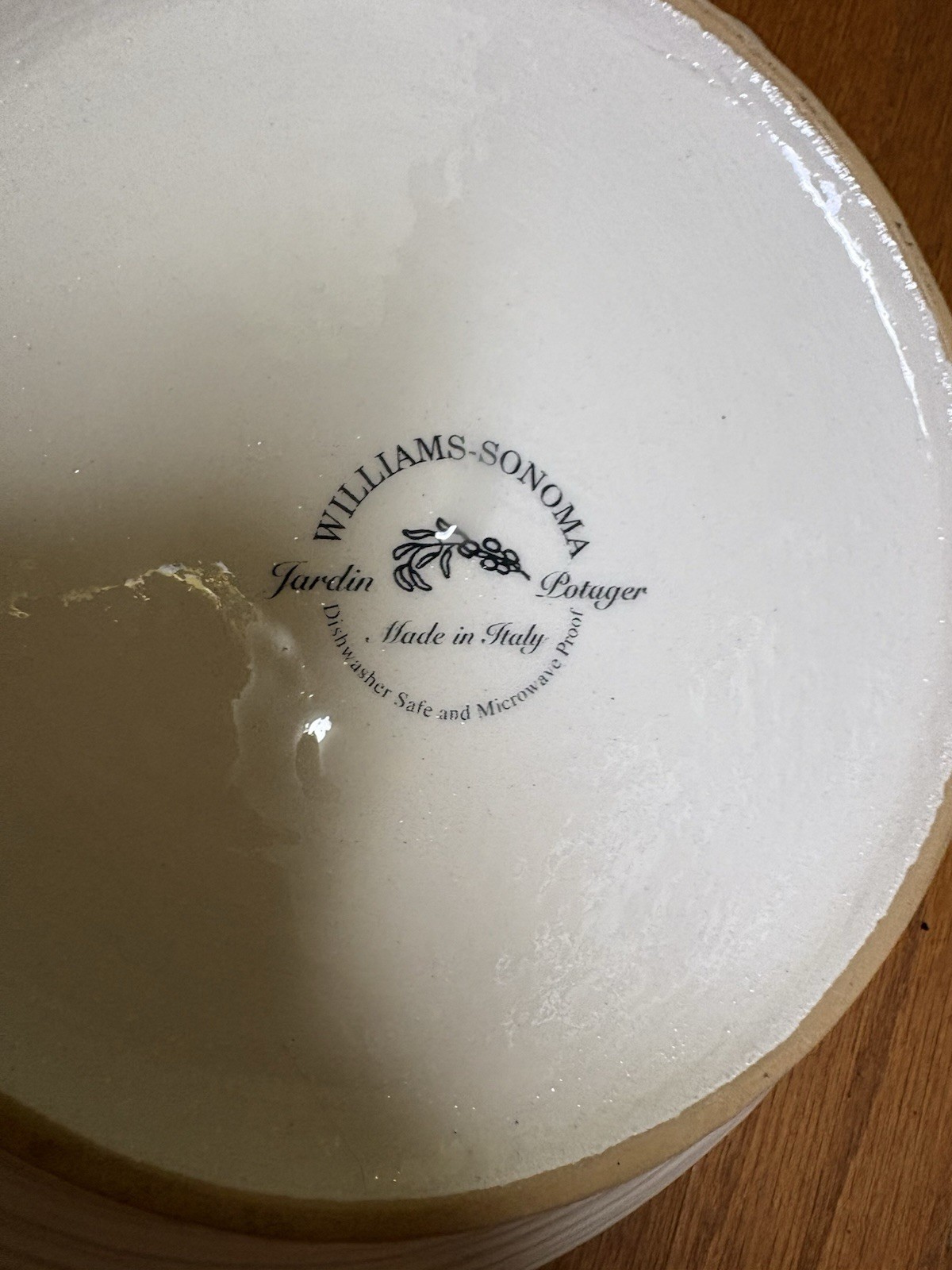 Williams Sonoma Jardin Potager 5 Piece Set- 1 Large Serving 4 Pasta Bowls VTG