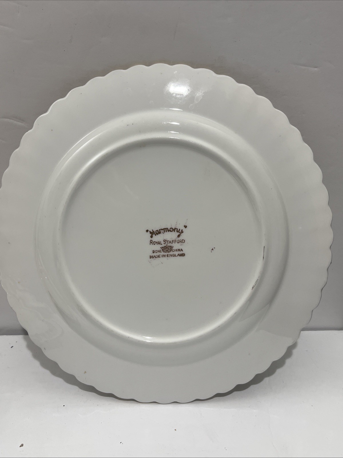 Vtg Royal Stafford Harmony Gold, Brown Set Of 5 Salad, Dessert Plate 8 1/4” D