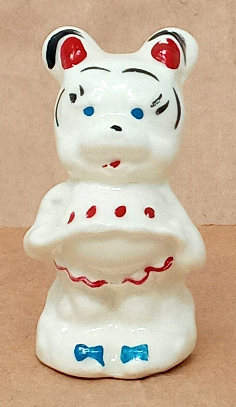 Shawnee Pottery Minnie Mouse Shaker single Cold Painted Ceramic 1950s