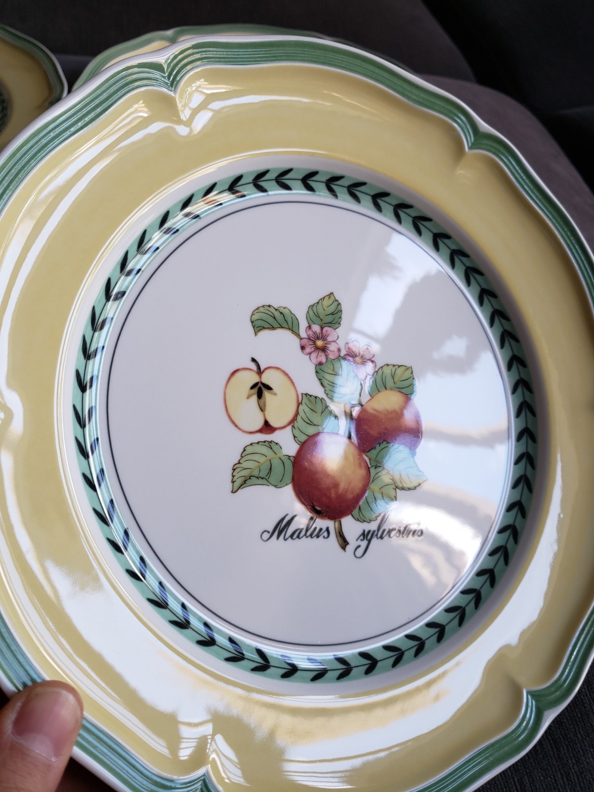 Set Of 4 Villeroy & Boch FRENCH GARDEN Valence Orange Dinner 10 3/8″ EXCELLENT!