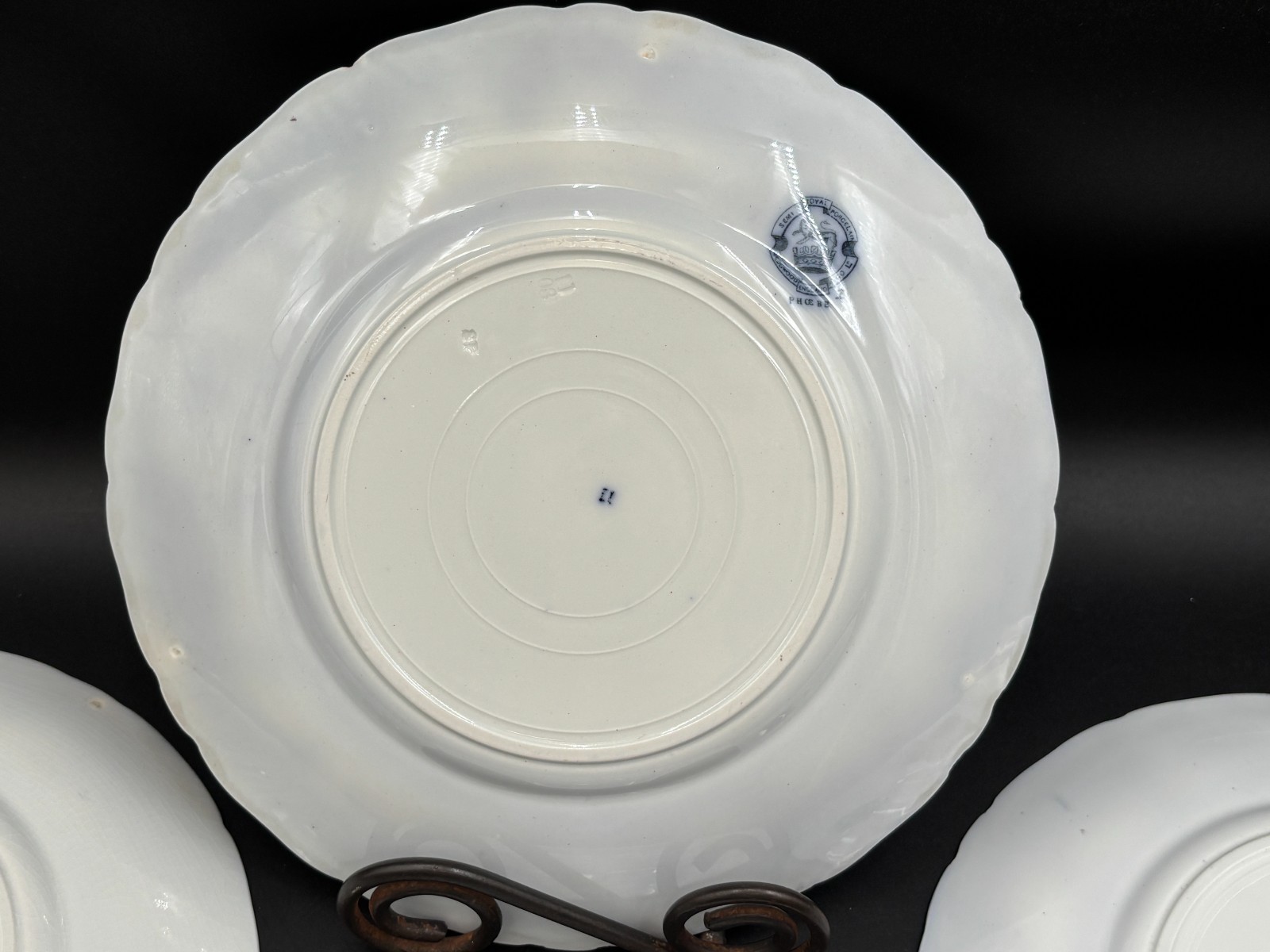 Wedgwood “PHOEBE BLUE” ~ England ~ Set of 4 ~ Dinner Plates ~ 10 1/4″