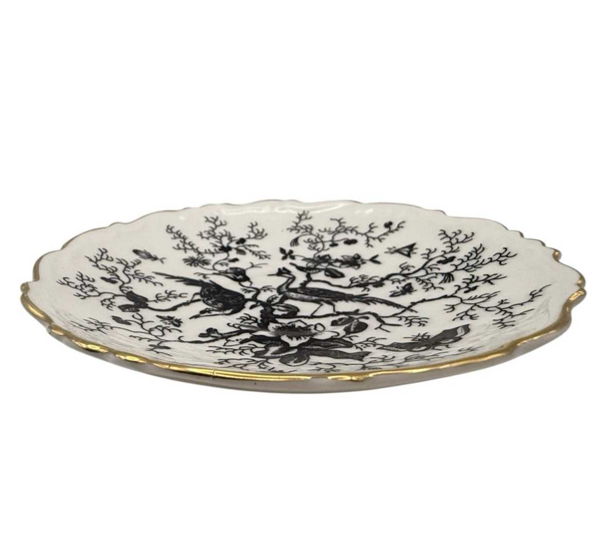 Coalport Cairo Black On White gold Rim Saucer Plate 5.5” Replacement