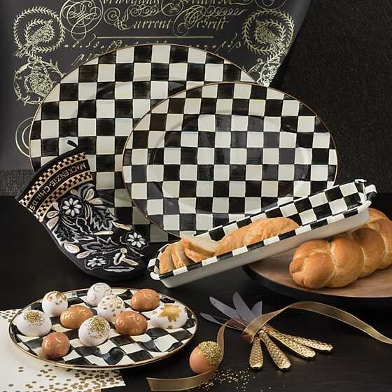 Mackenzie-Childs Courtly Check Baguette Dish
