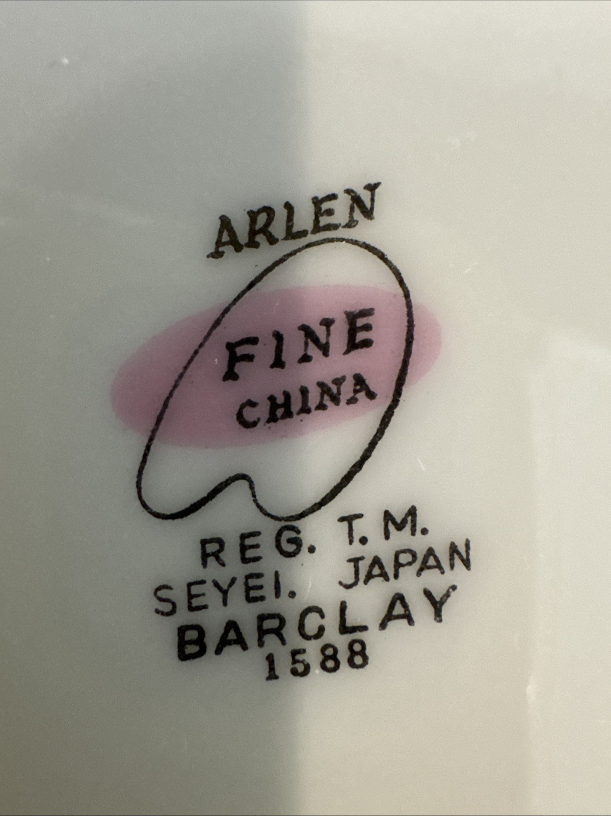 Arlen Fine China “Barclay” Saucer Silver Edge