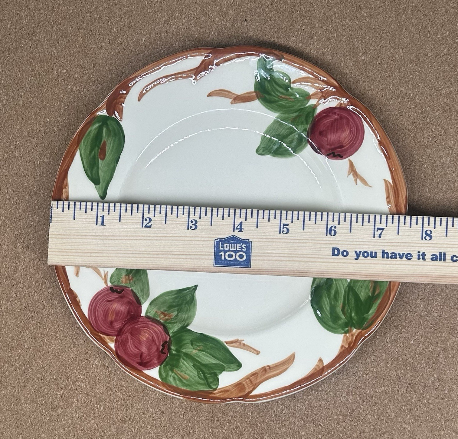 APPLE Set of 2 Salad Plates 7 7/8″ Franciscan California USA