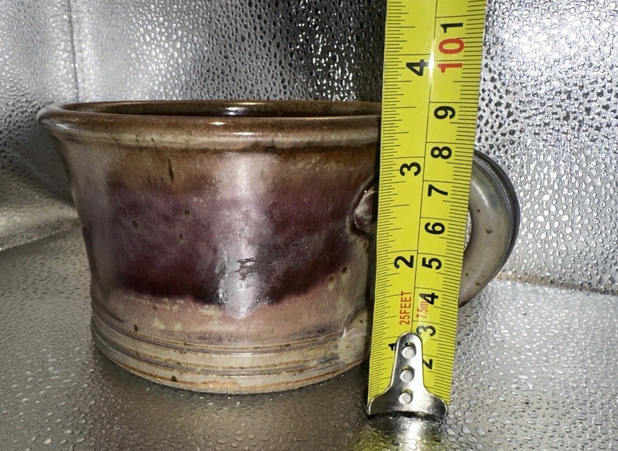 NICHOLS POTTERY Brown Tan Stoneware Civil War Cup – North Carolina